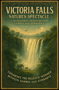 Victoria Falls Nature's Spectacle Vintage Travel Poster