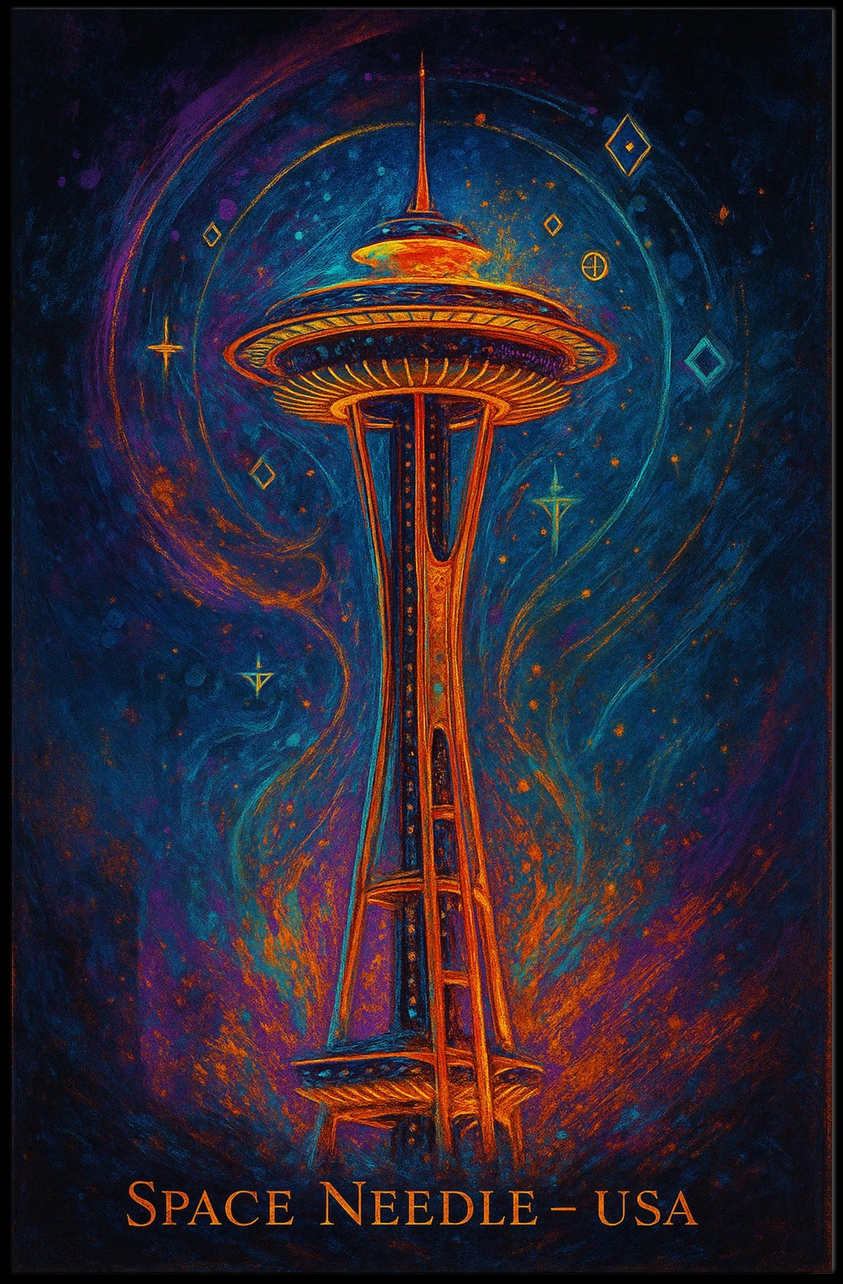 Space Needle USA Poster