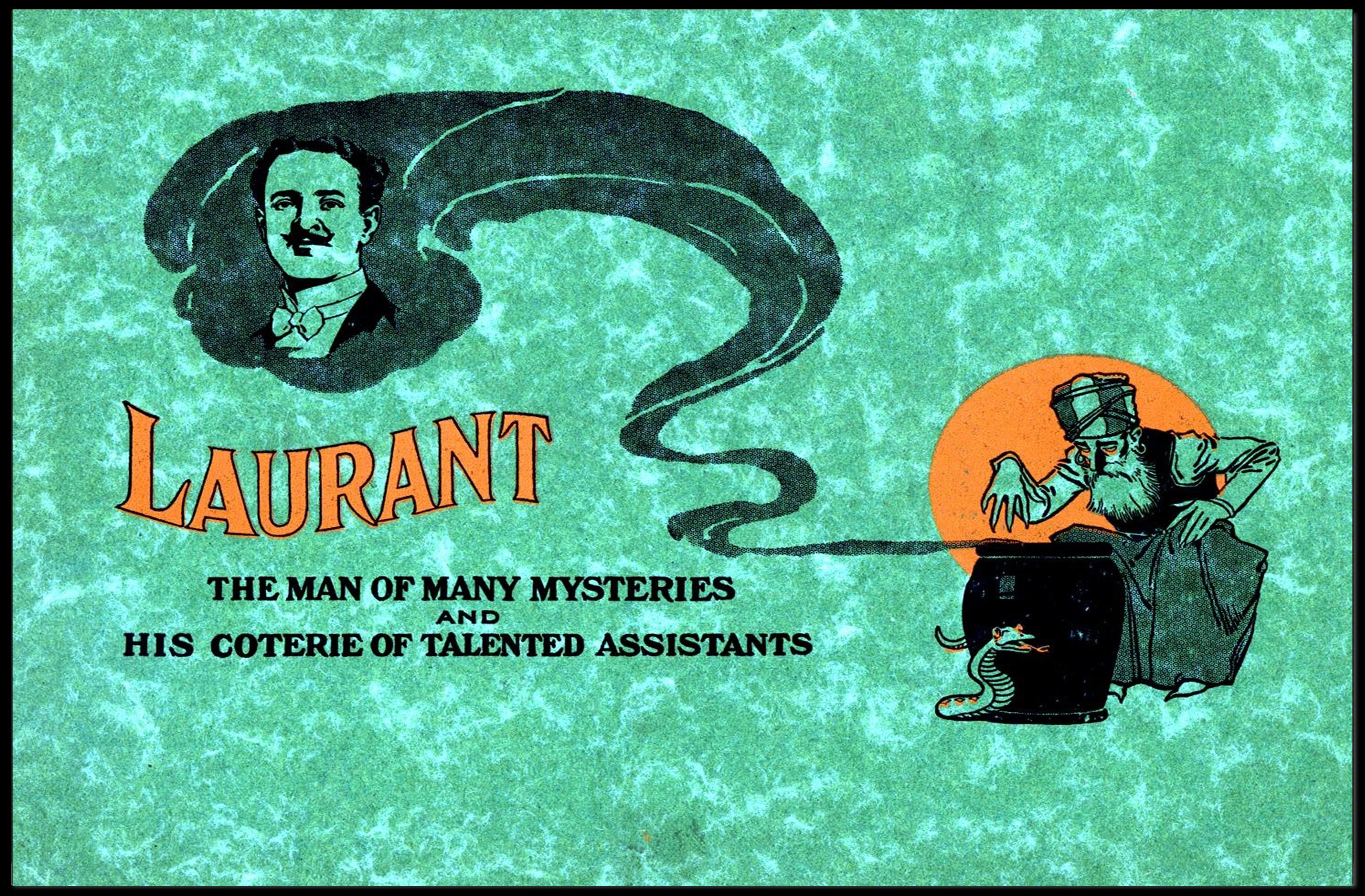 Laurant the Mysterious Vintage Magic Performance Artistic Poster