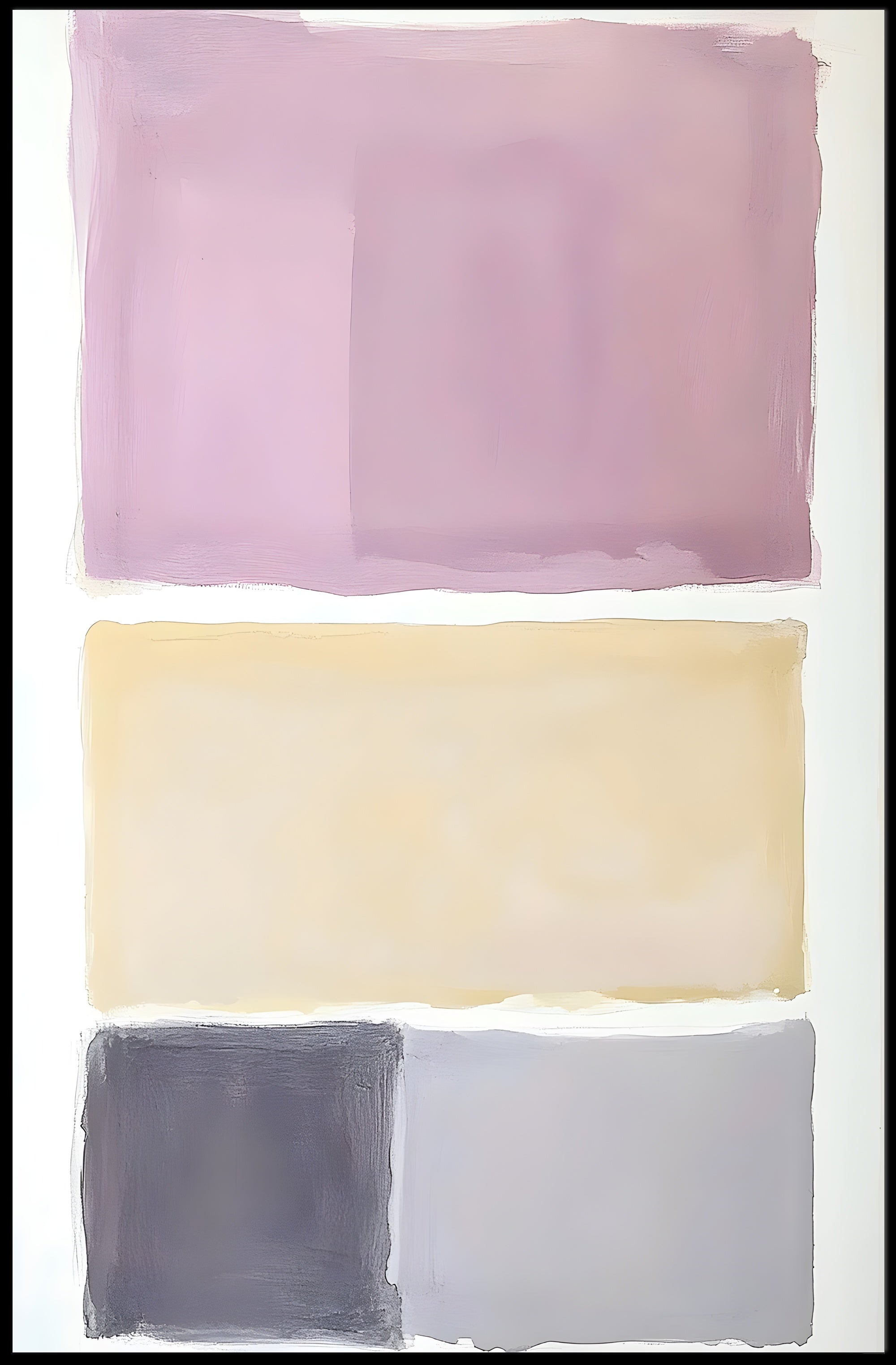Abstract Color Blocks Modern Wall Art Print