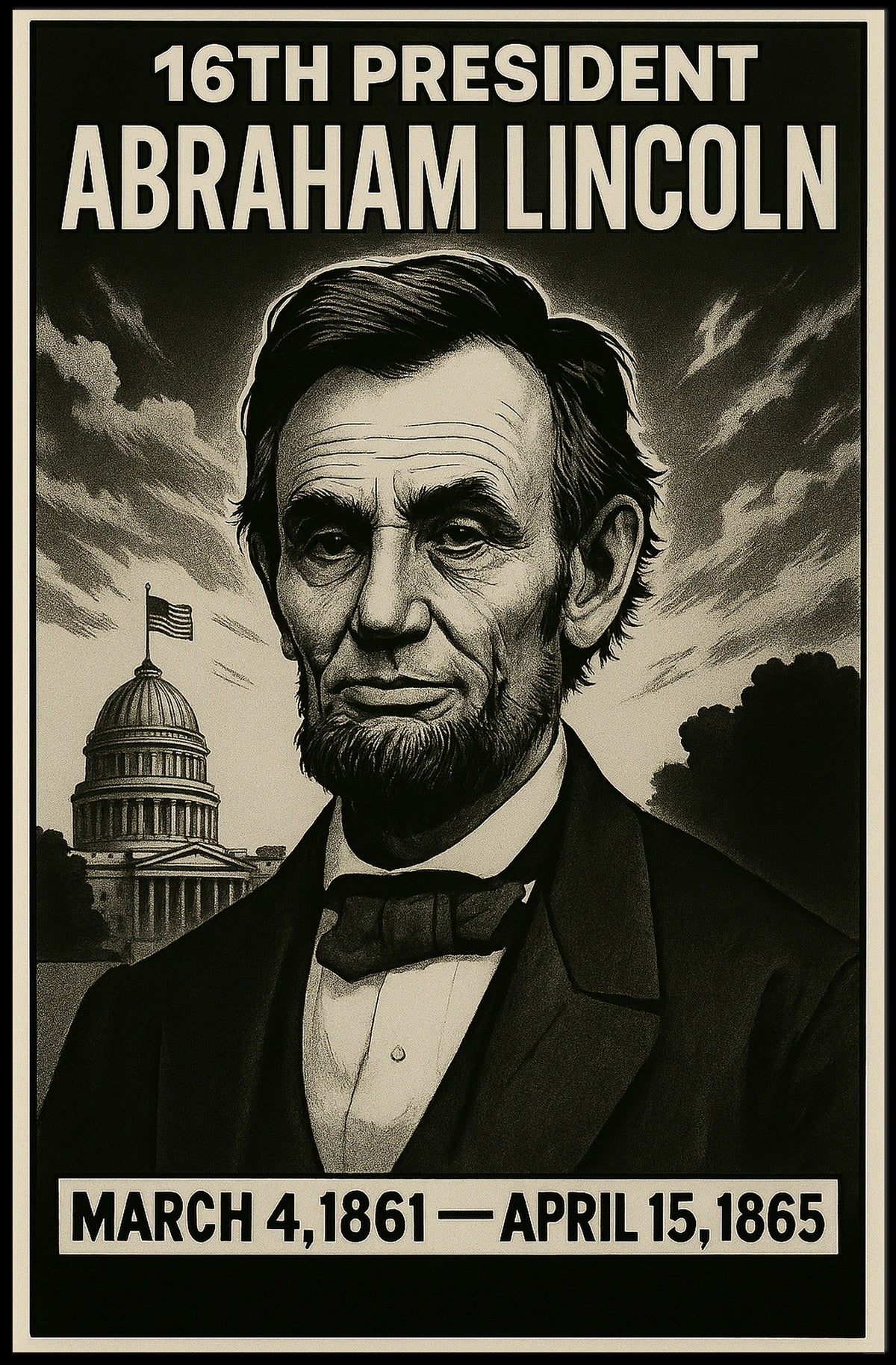 Abraham Lincoln 16Th President Poster