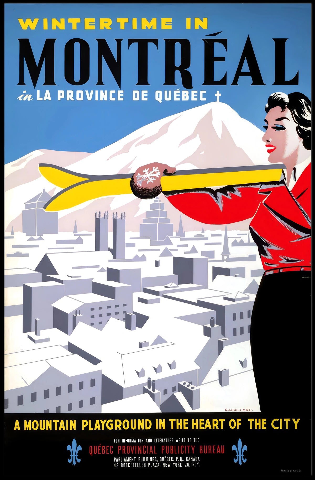 Wintertime in Montreal Poster