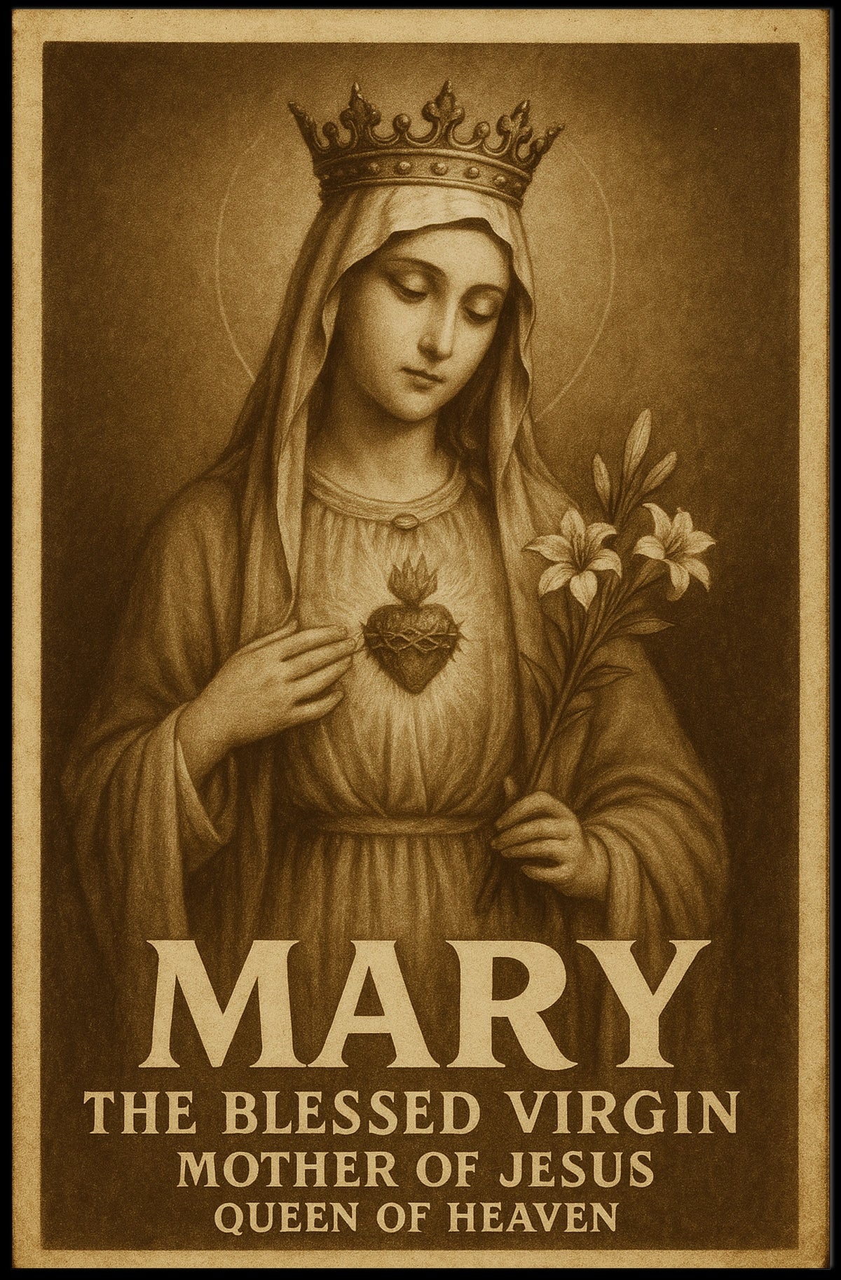 Mary The Blessed Virgin Poster