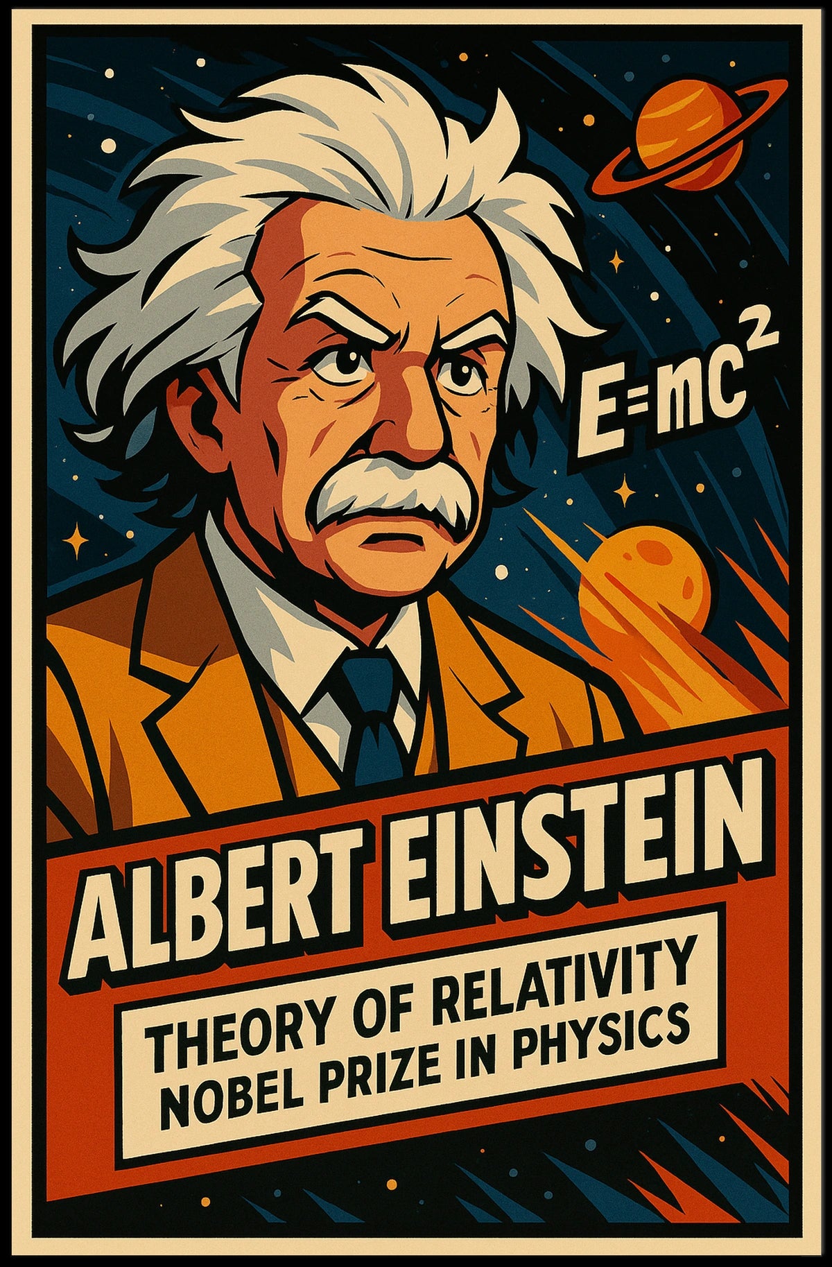 Albert Einstein Theory Of Relativity Poster
