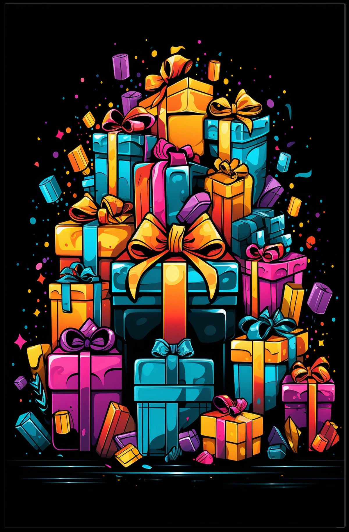 Colorful Gift Extravaganza Poster