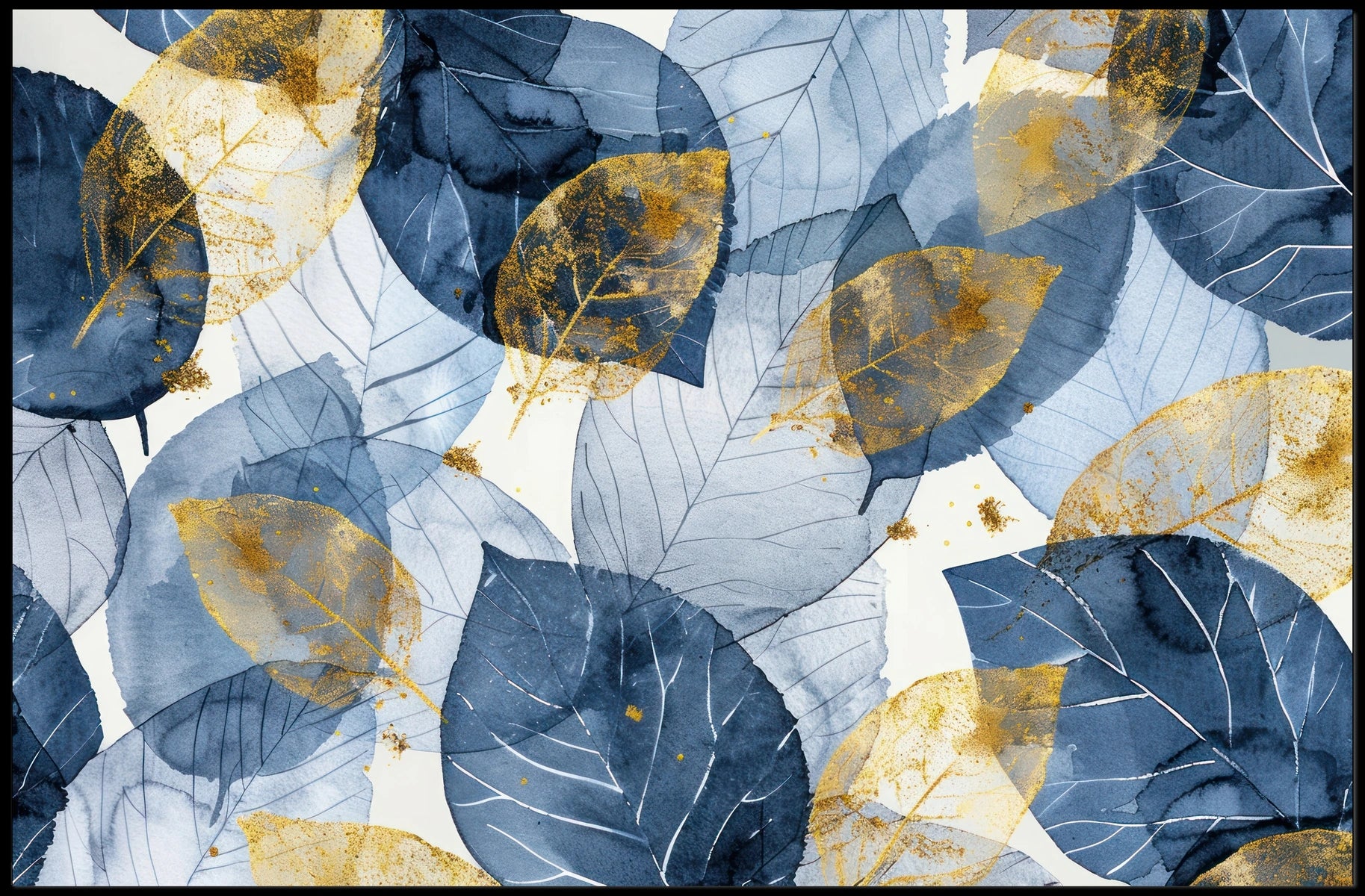 Abstract Leaves Art Poster