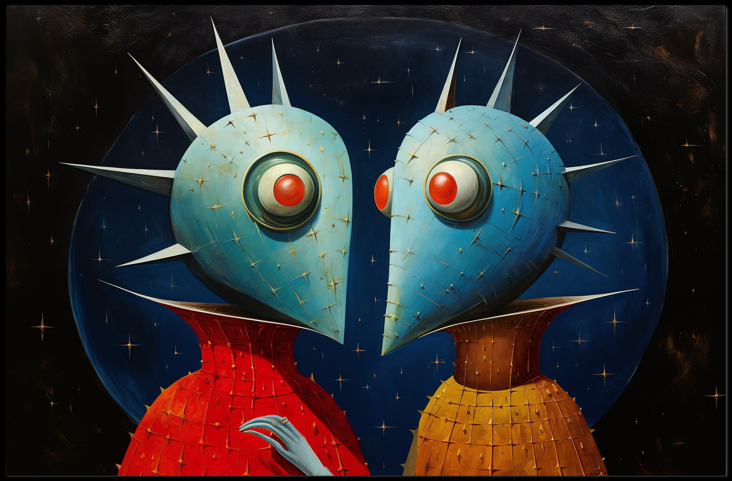 Surreal Alien Sci-Fi Art Poster - Futuristic Sci-Fi Poster