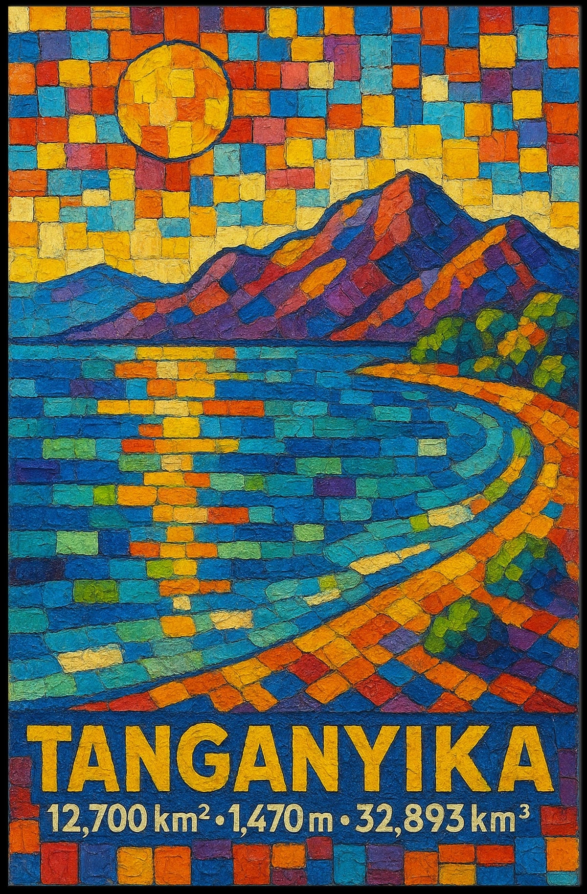 Tanganyika A Vibrant Mosaic Poster