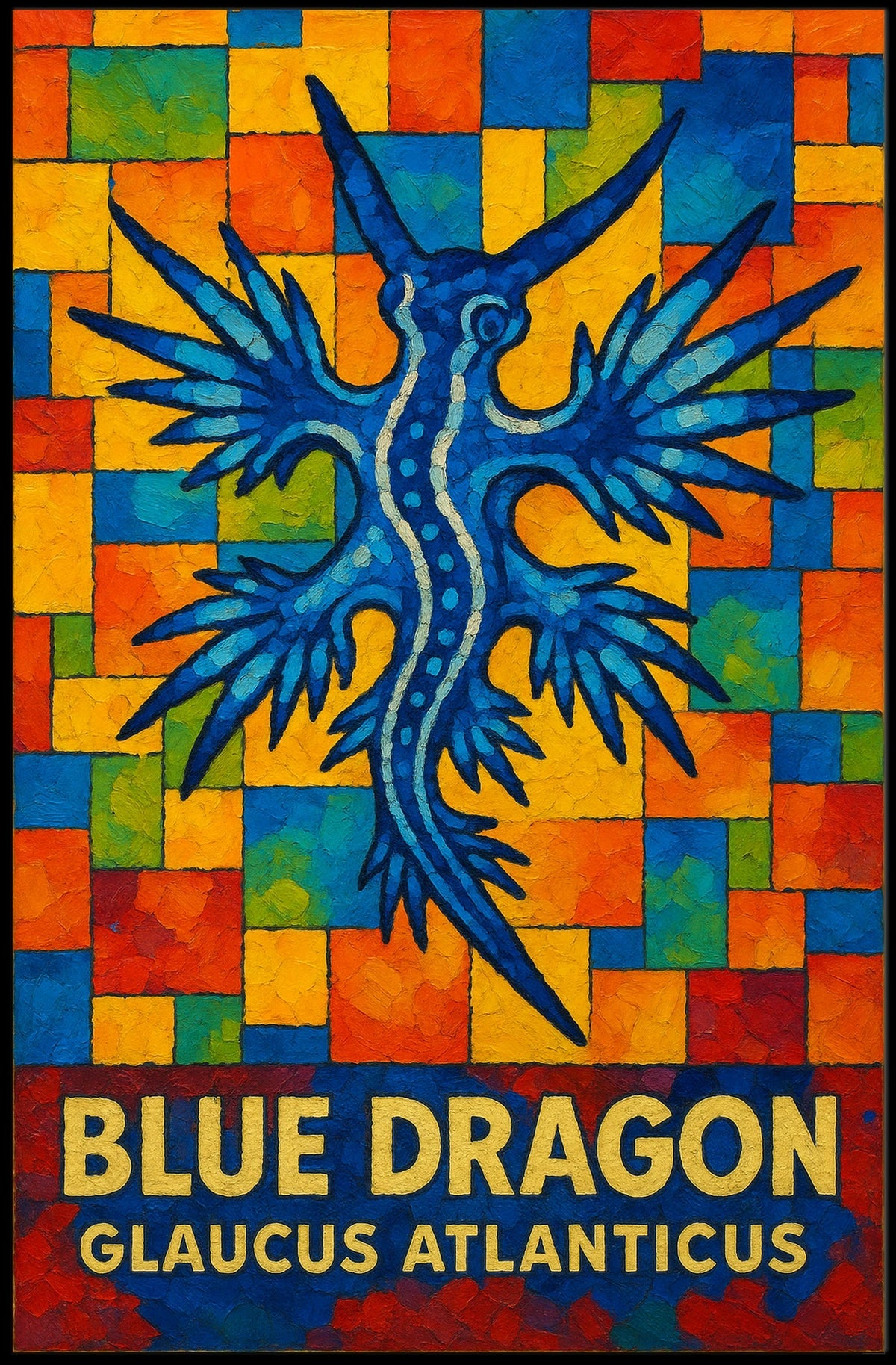 Blue Dragon Glaucus Atlanticus Poster