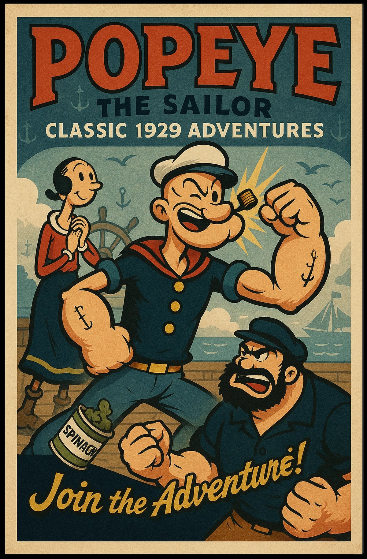 Popeye 1929 Art Poster POP-186