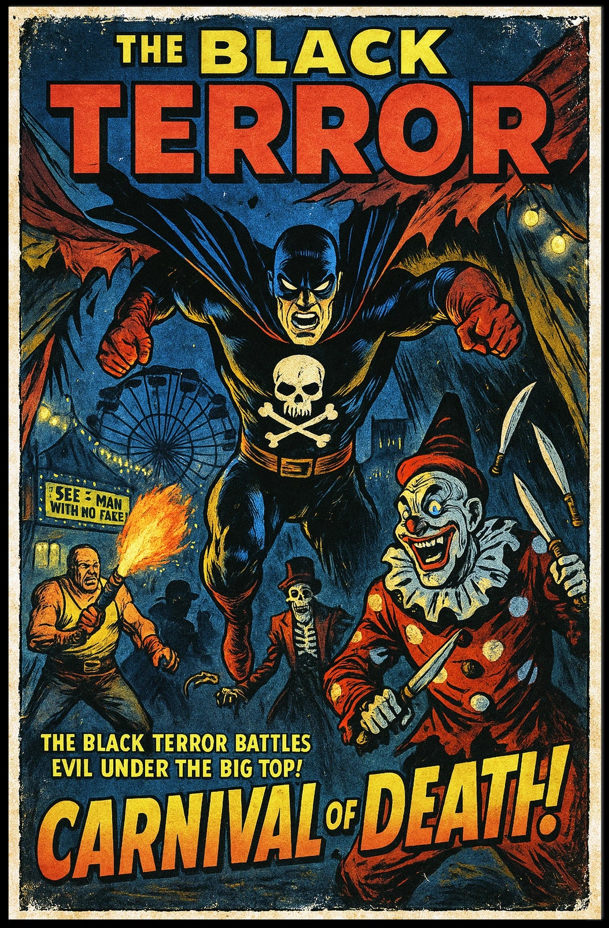 The Black Terror Carnival of Death Poster