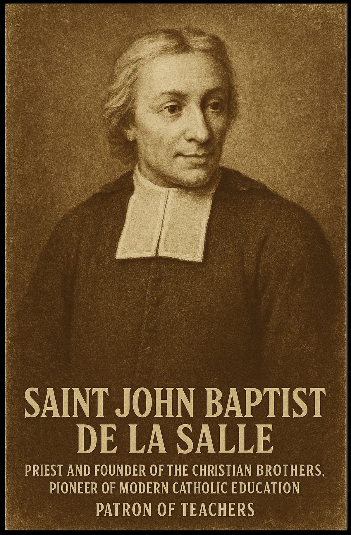Saint John Baptist De La Salle Poster