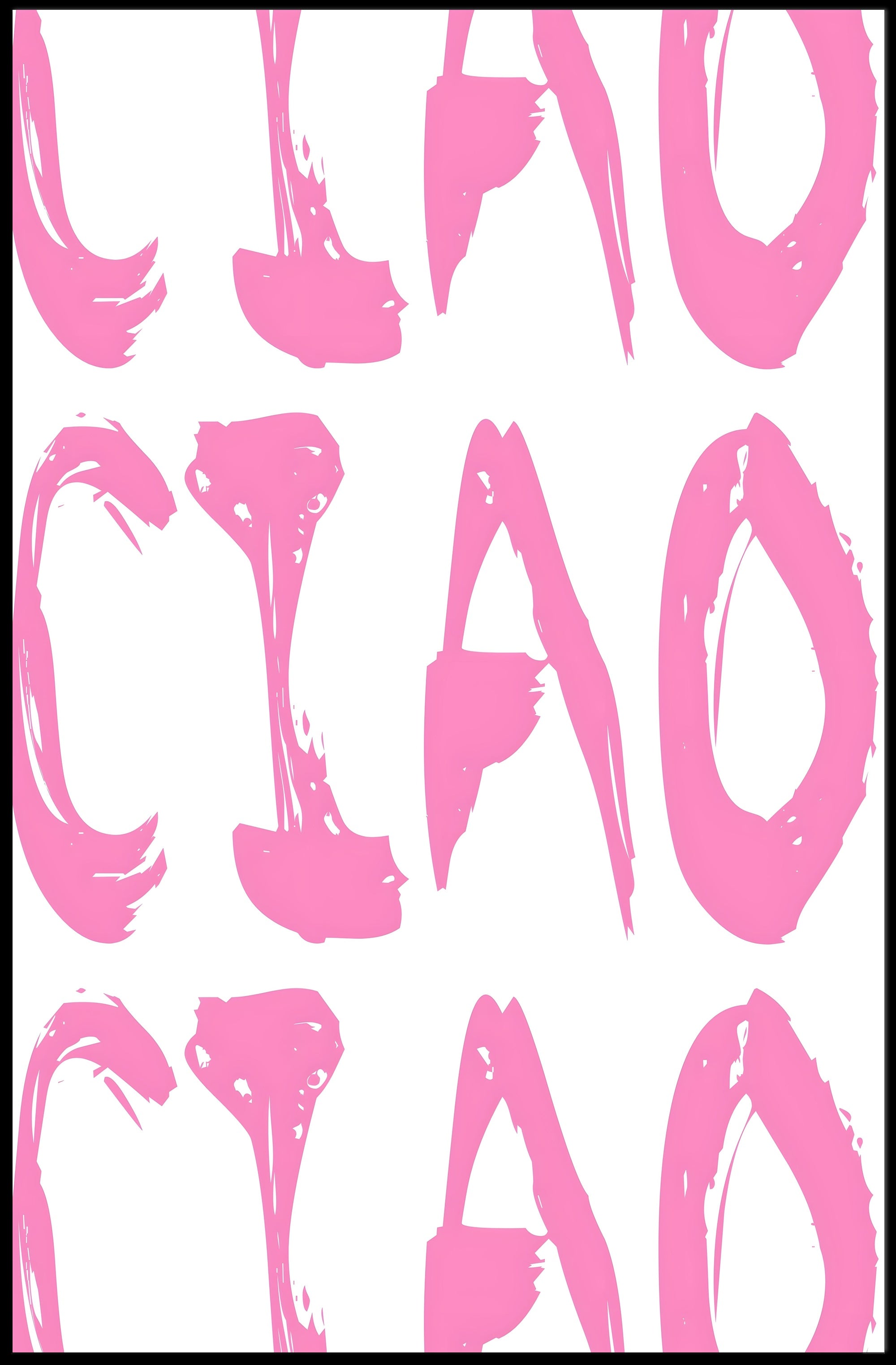 Ciao in Pink Poster