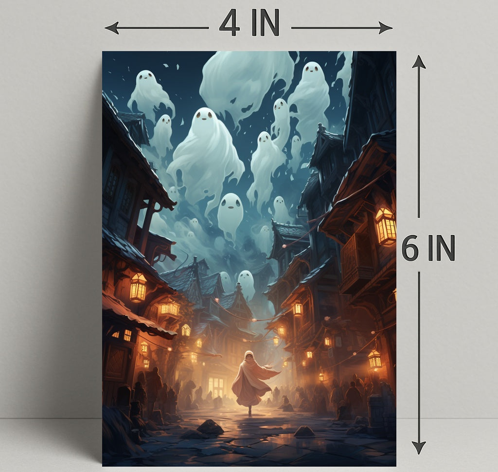 Ghostly Night In The Village Poster
