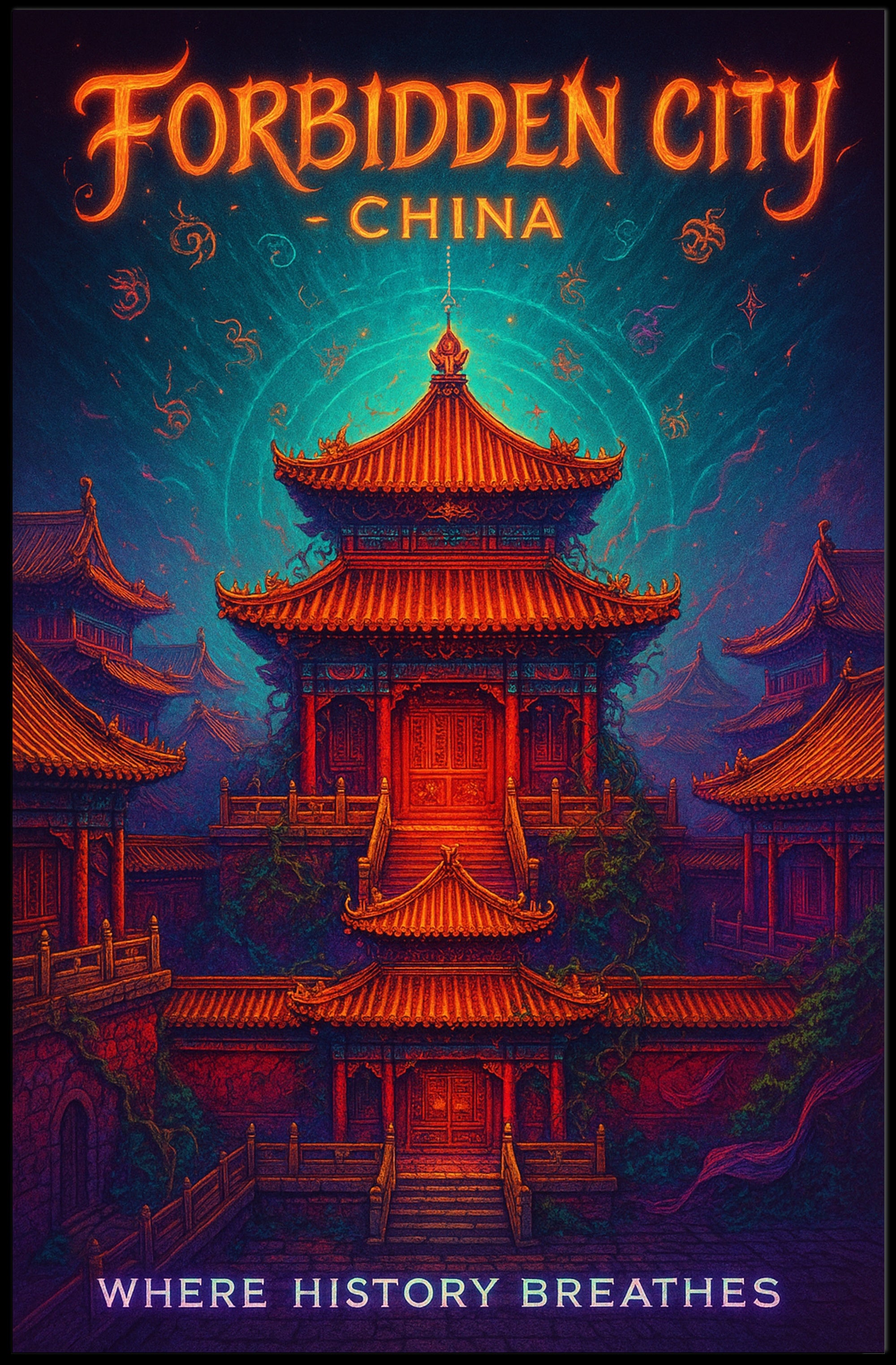 Forbidden City Enchantment in Cultural or Heritage Poster