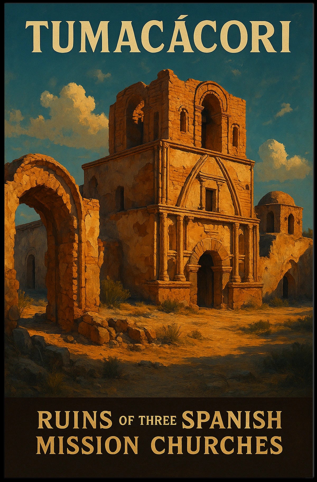 Tumacácori Ruins Of Spanish Mission Poster
