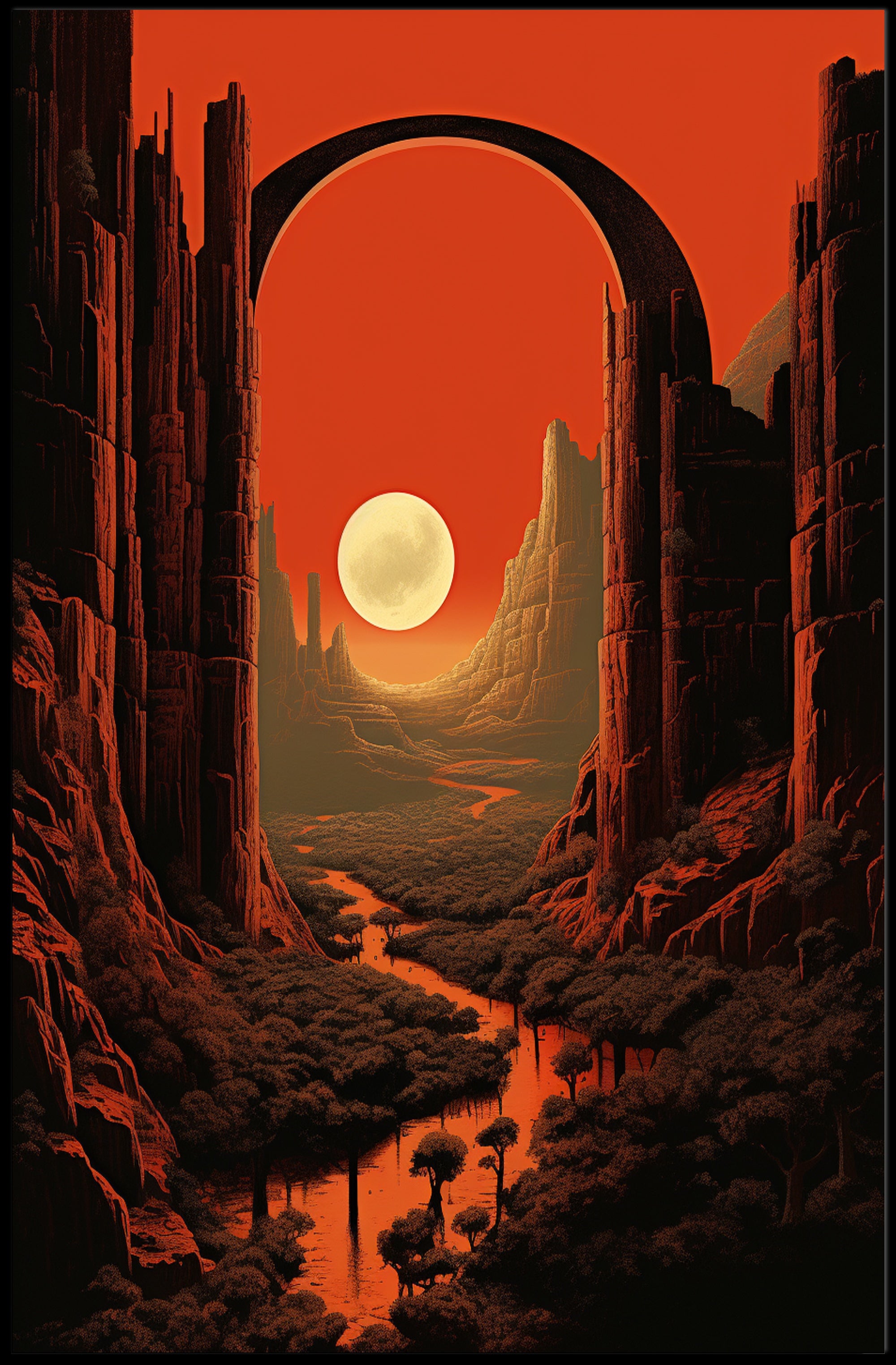 The Enchanted Canyon Poster PosterGoat