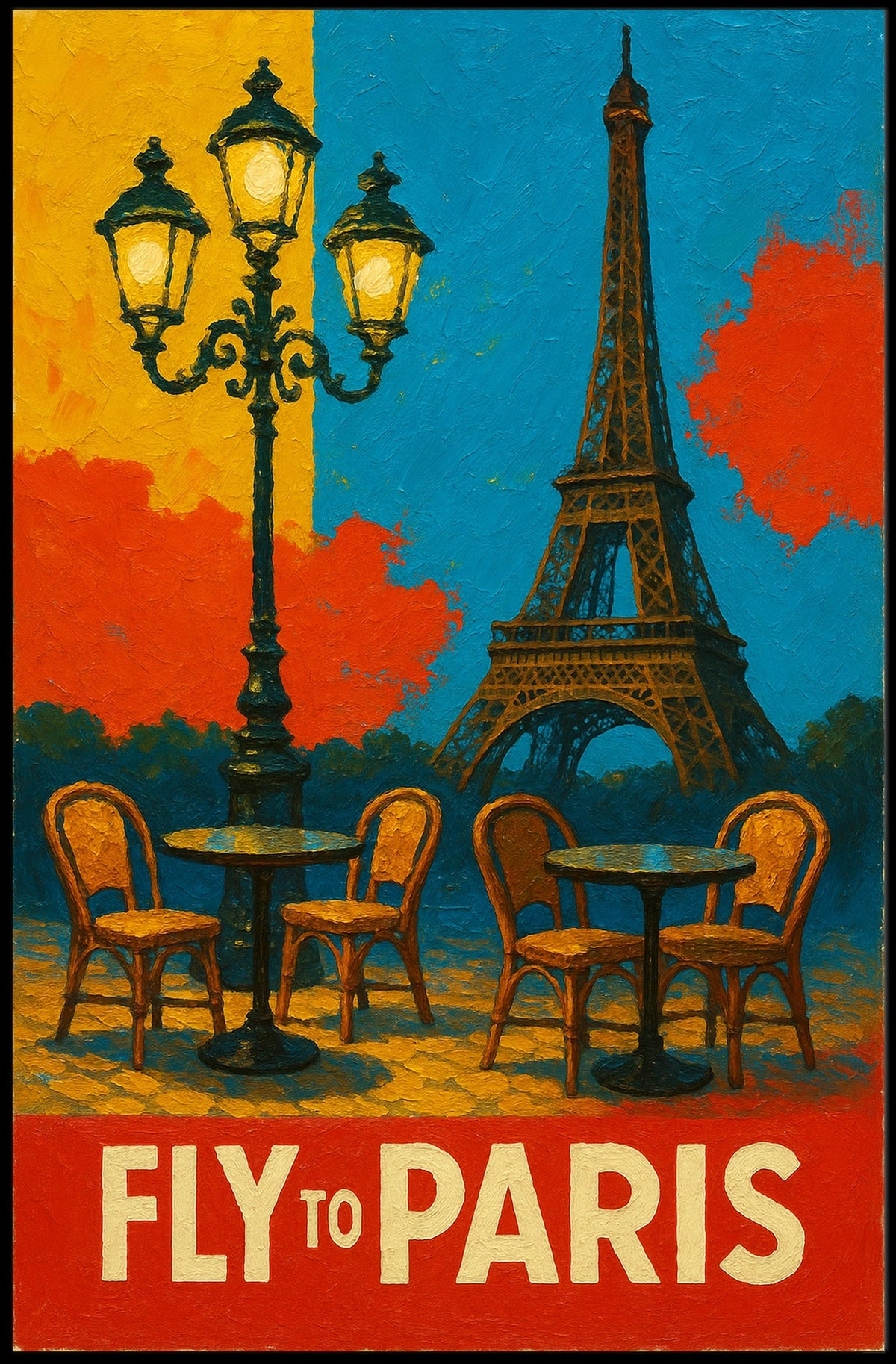 Fly To Paris Poster
