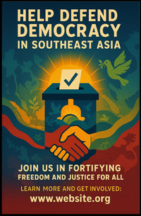 Defend Democracy in Southeast Asia Poster