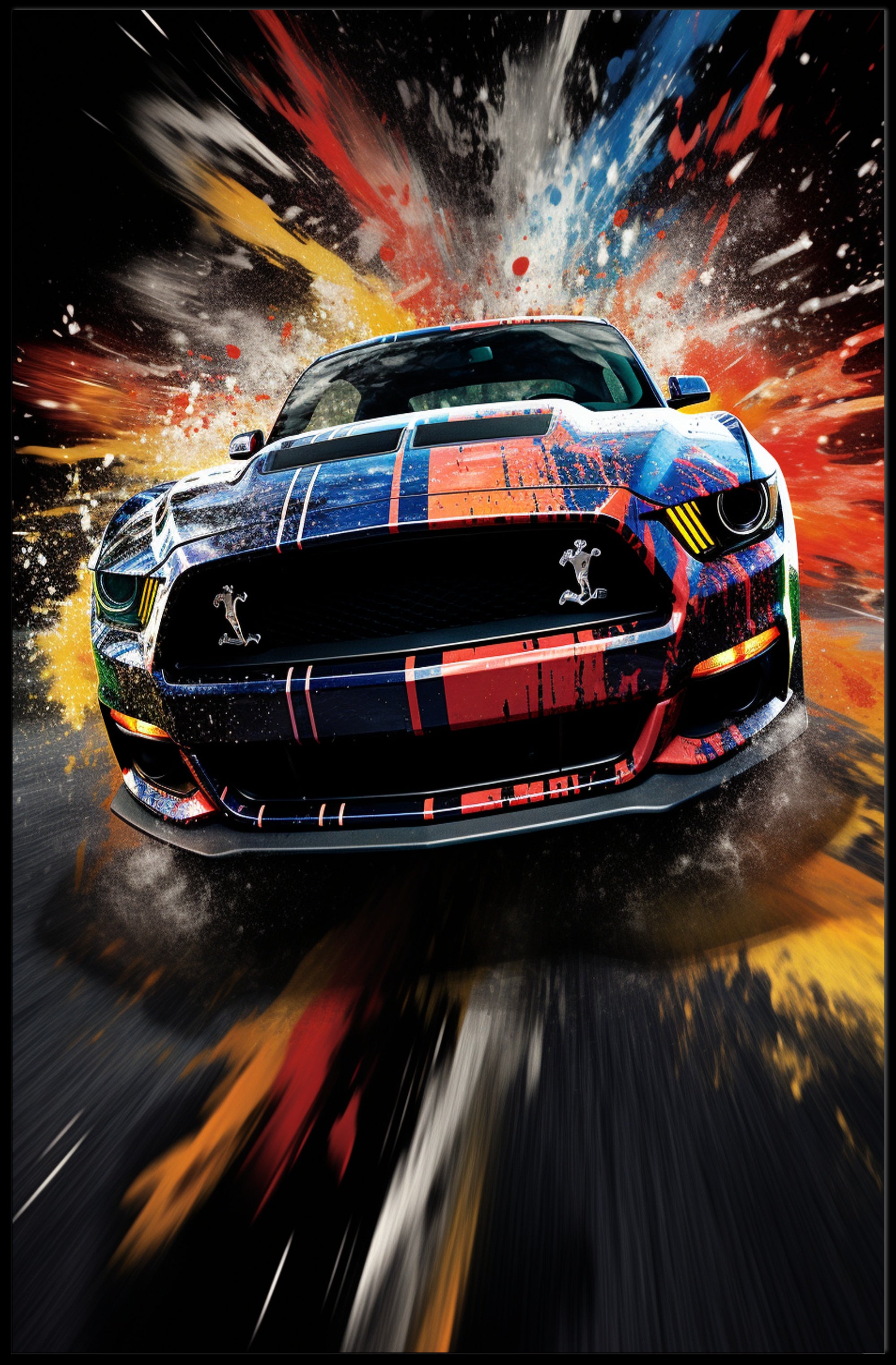 Speed And Color Explosion Poster