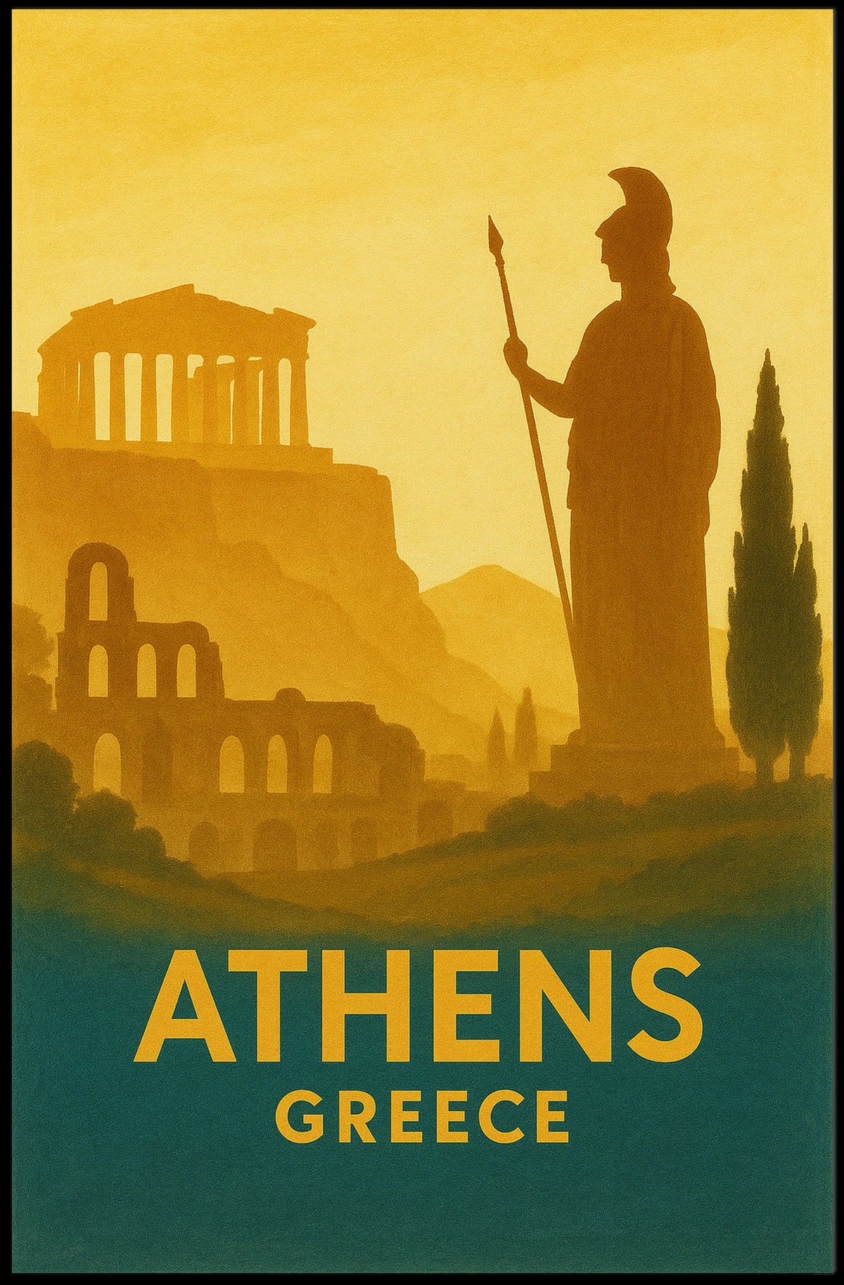 Athens, Greece A Timeless Journey Poster
