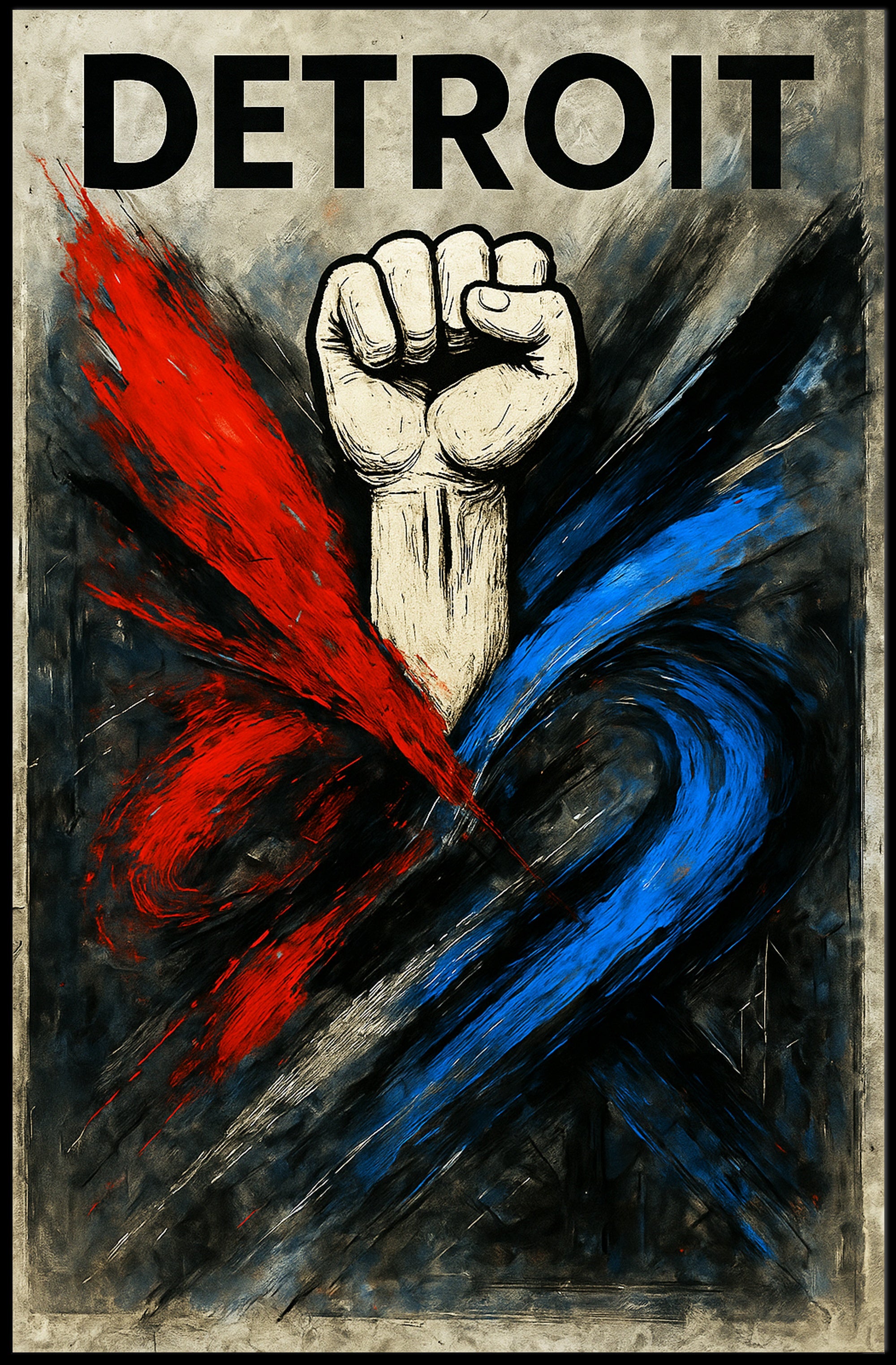 Detroit - Power and Unity Poster PosterGoat