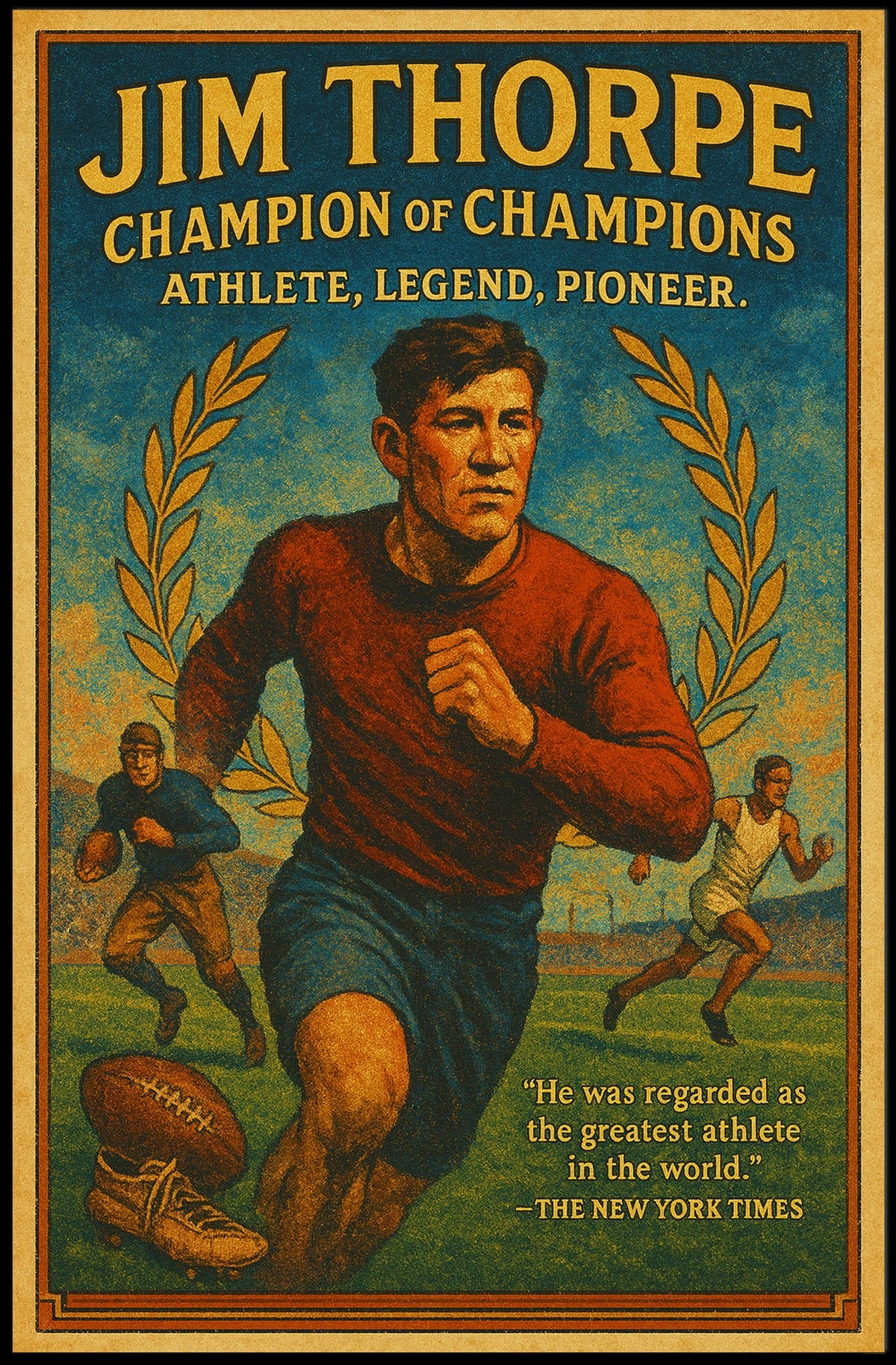 Jim Thorpe Champion of Champions Poster