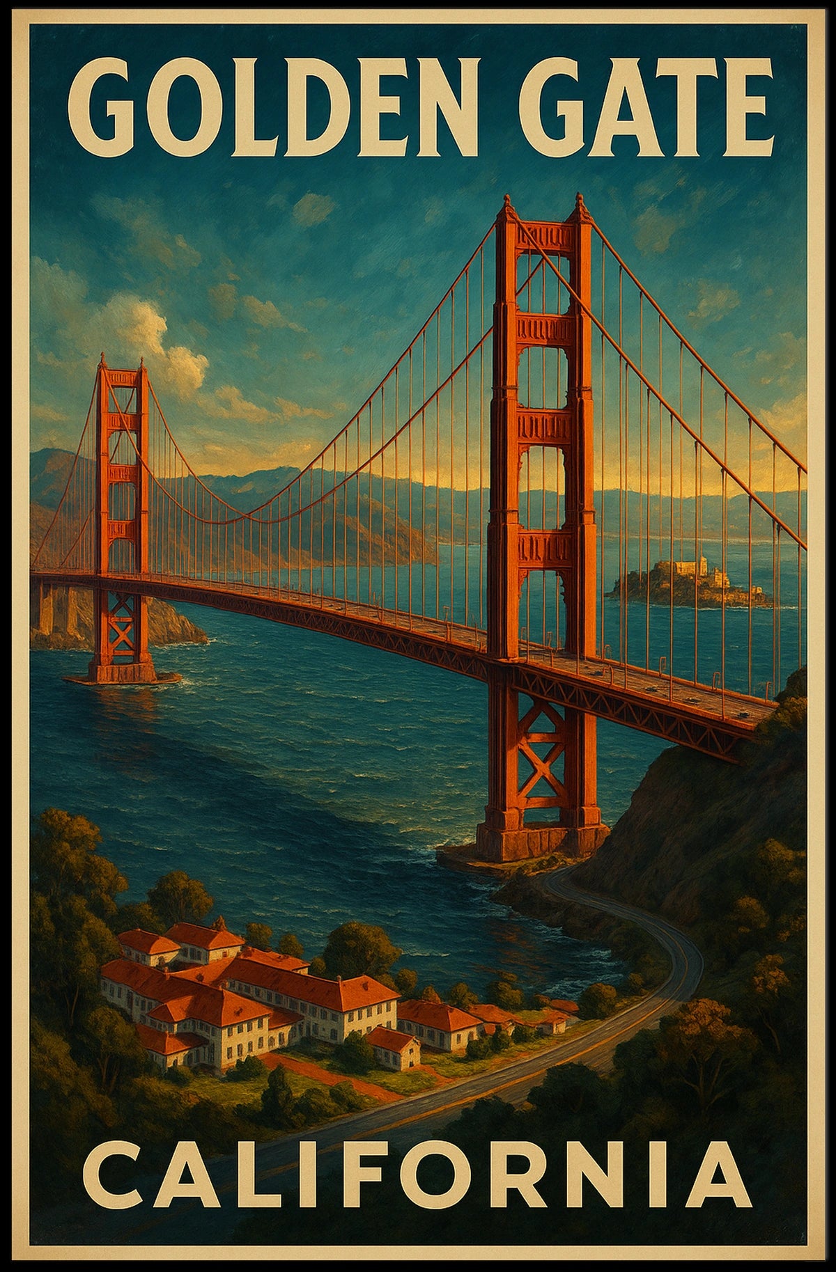 Golden Gate Bridge California Poster