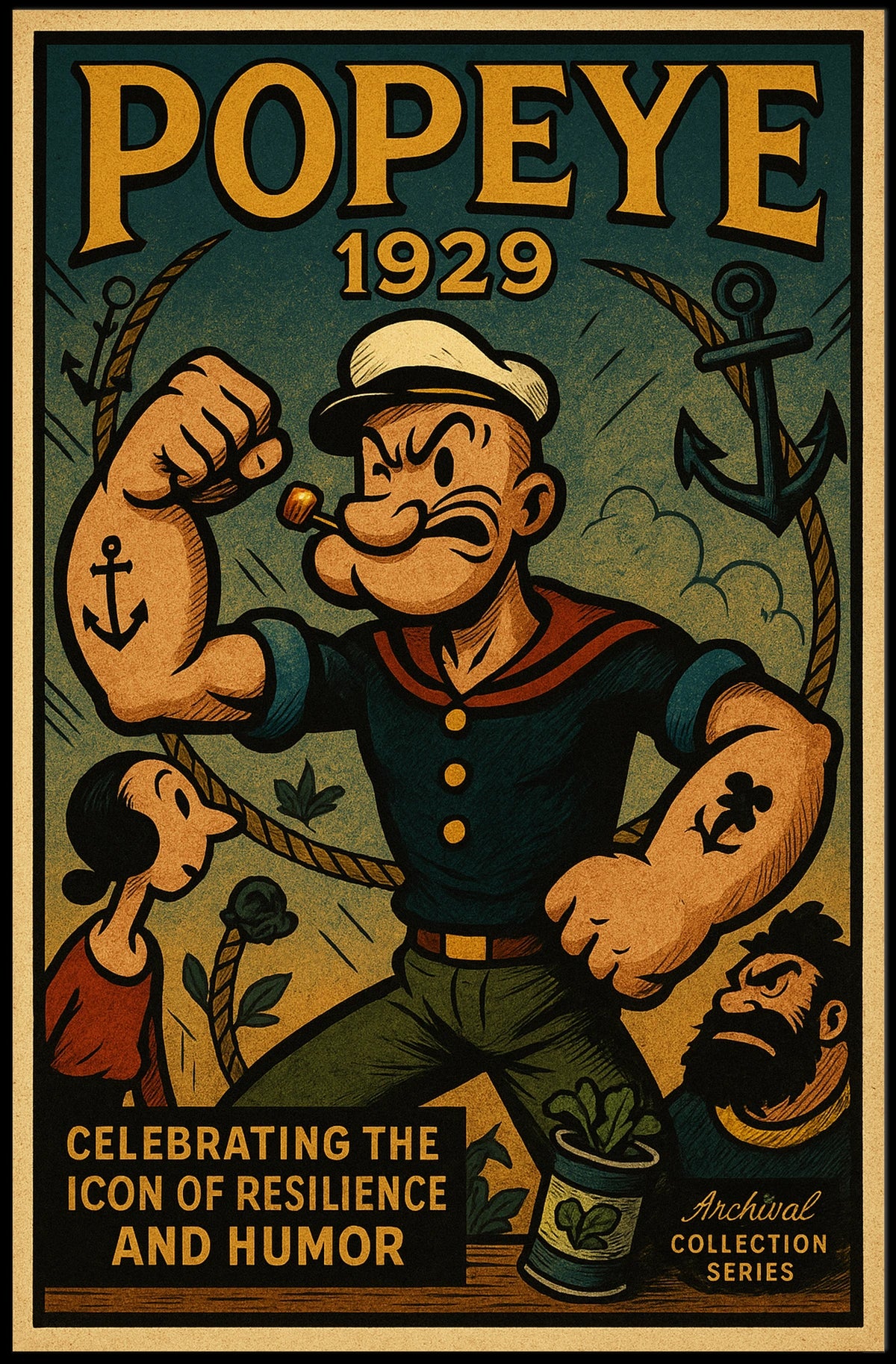 Popeye 1929 Art Poster POP-152
