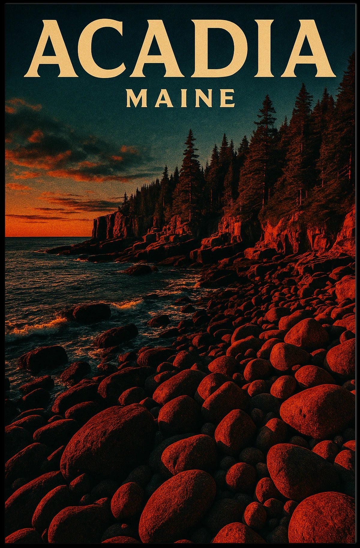 Acadia National Park Poster