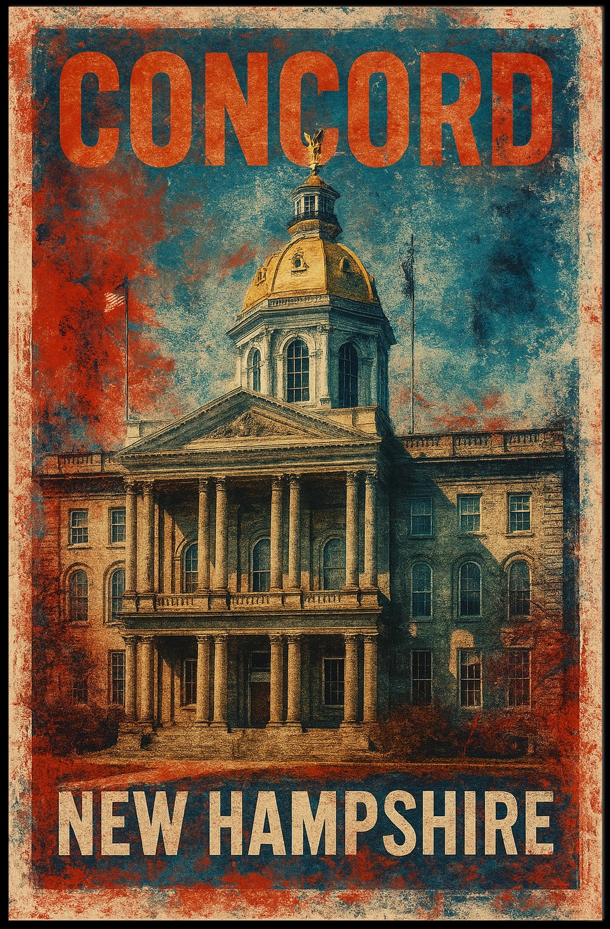 Concord, New Hampshire Poster