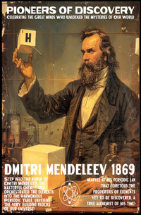 Mendeleev Chemistry Inspiration Vintage Educational or Infographic Poster