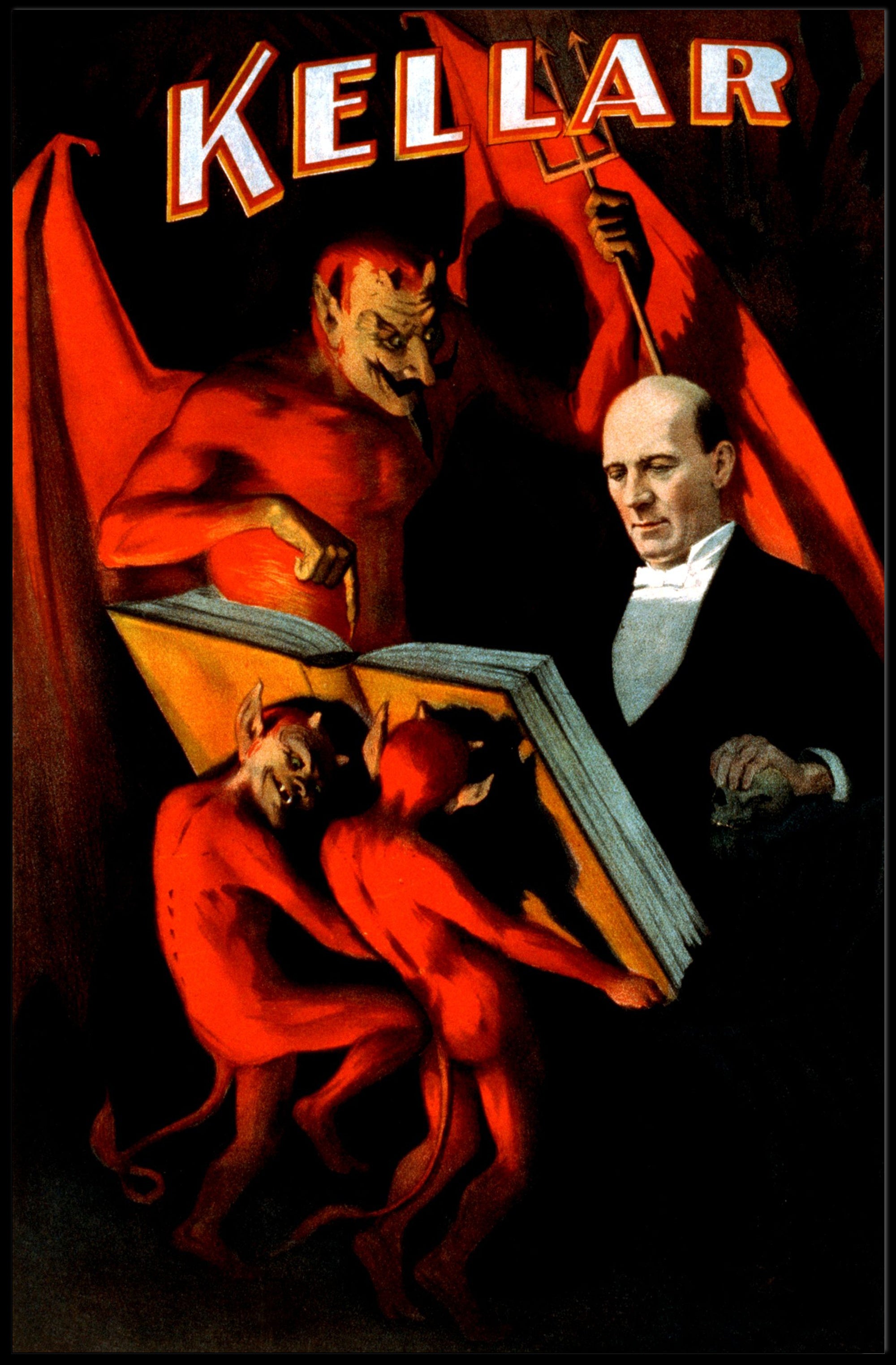 Kellar Magic Show Vintage Theatrical Poster