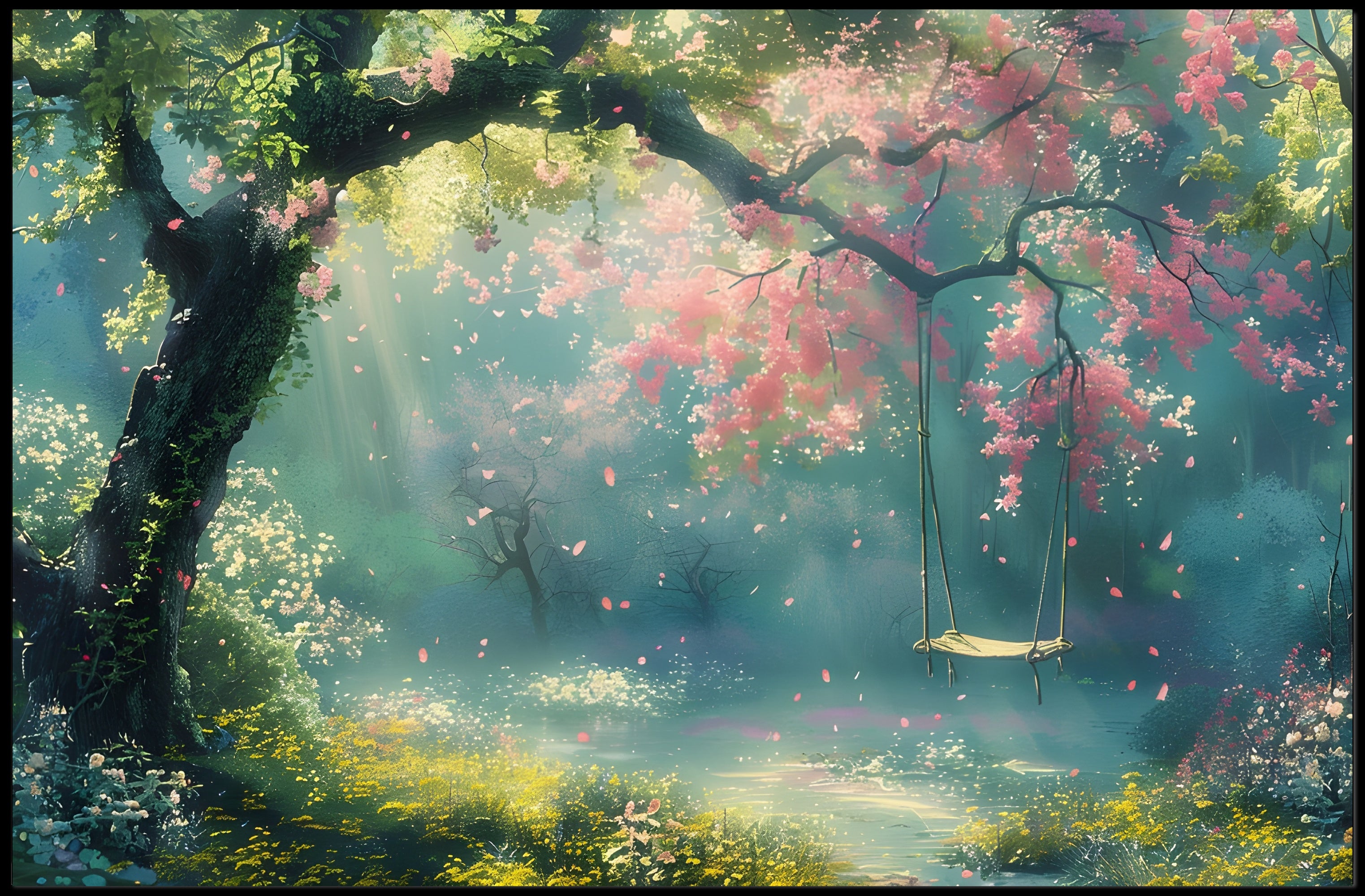 Tranquil Blossom Retreat Poster