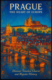 Prague The Heart of Europe Poster