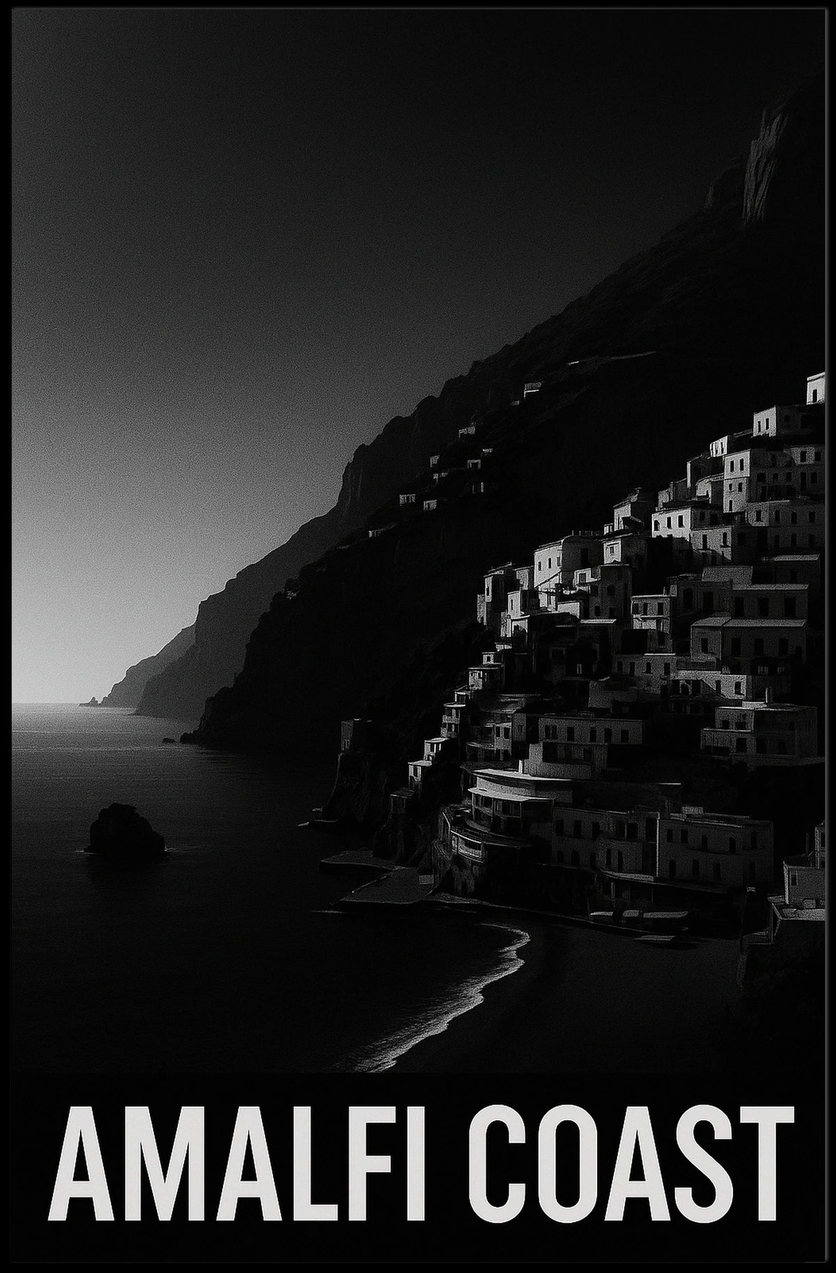 Amalfi Coast Poster Embrace Coastal Decor 18x24 Inches