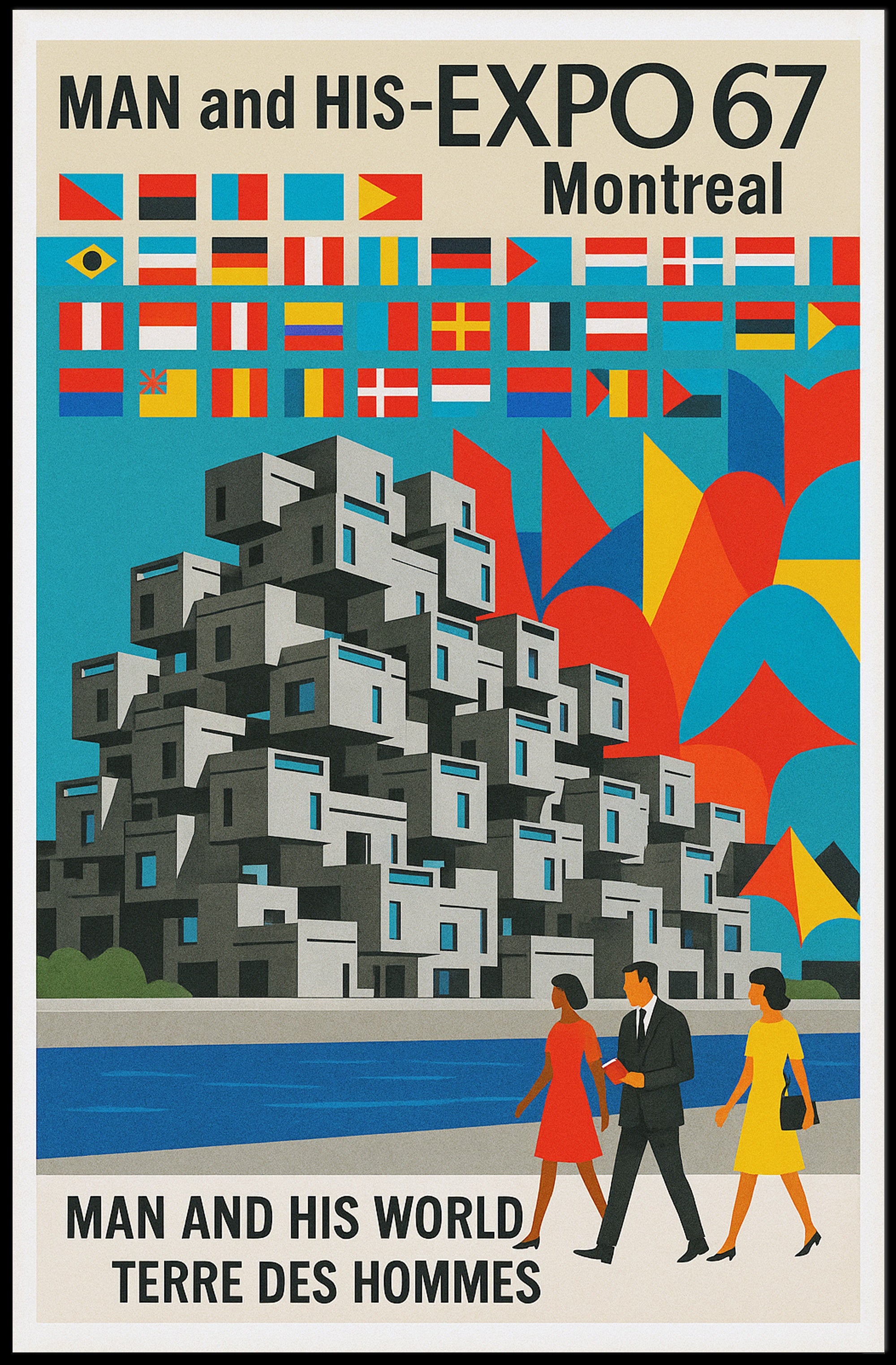 Man and His World Expo 67 Montreal Poster PosterGoat