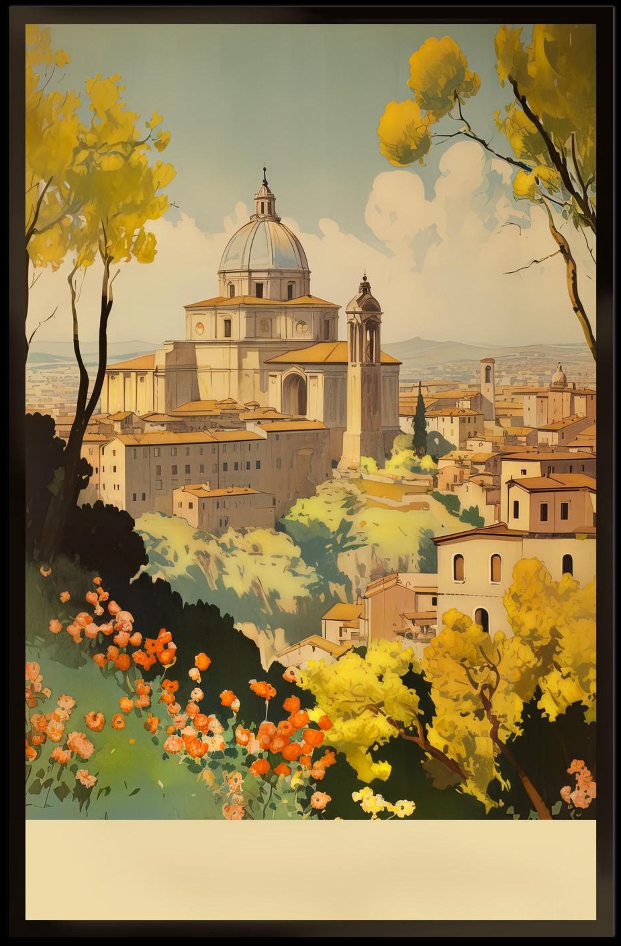 Tranquil Italian Landscape Poster