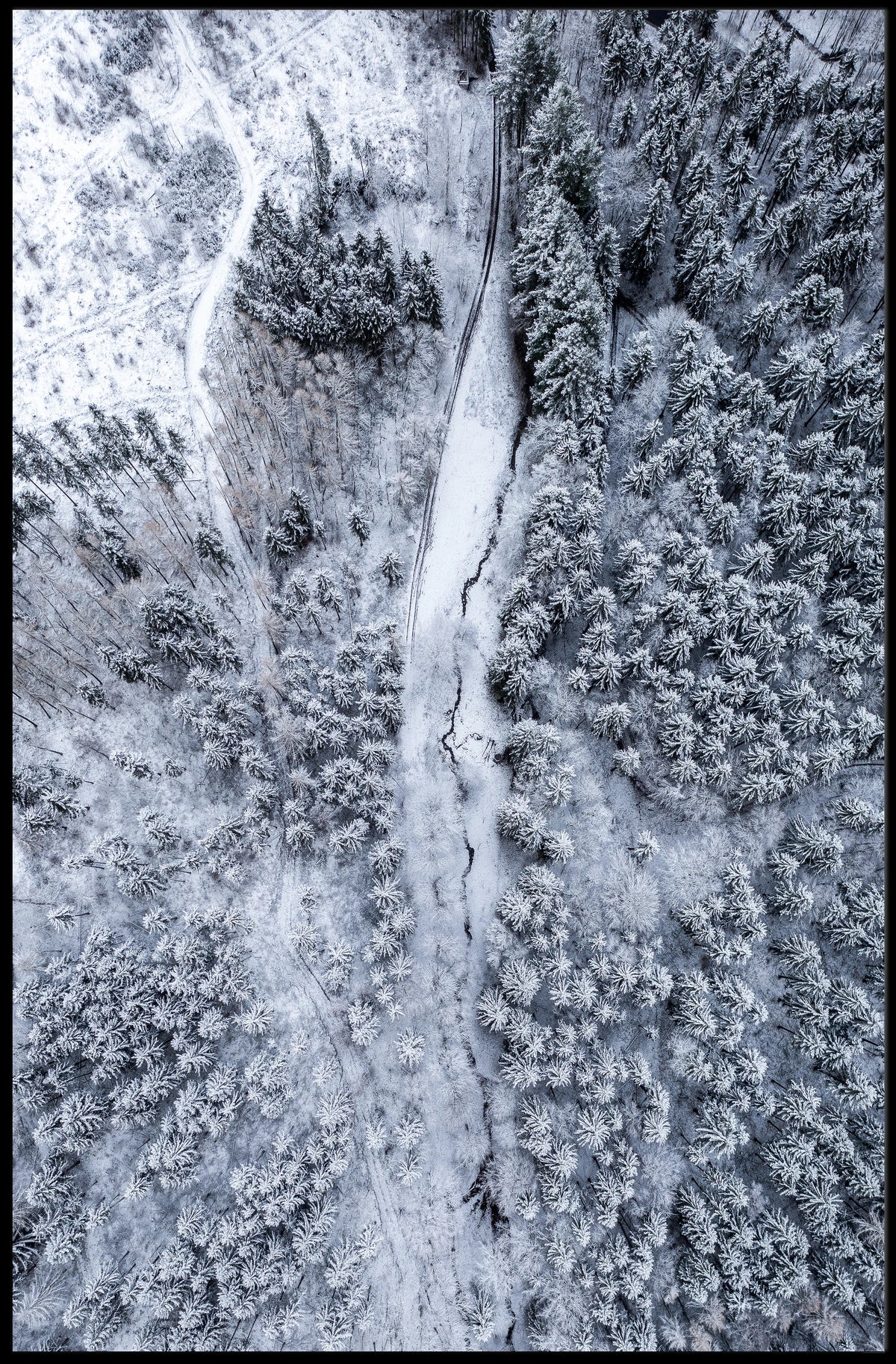 Winter Wonderland From Above Poster