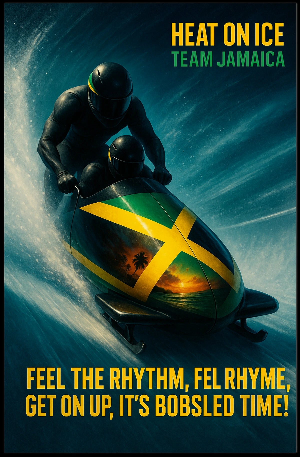 Heat on Ice Team Jamaica Poster