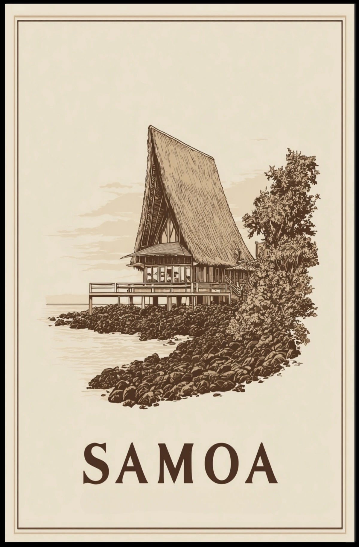 Samoa Scenic Retreat Poster