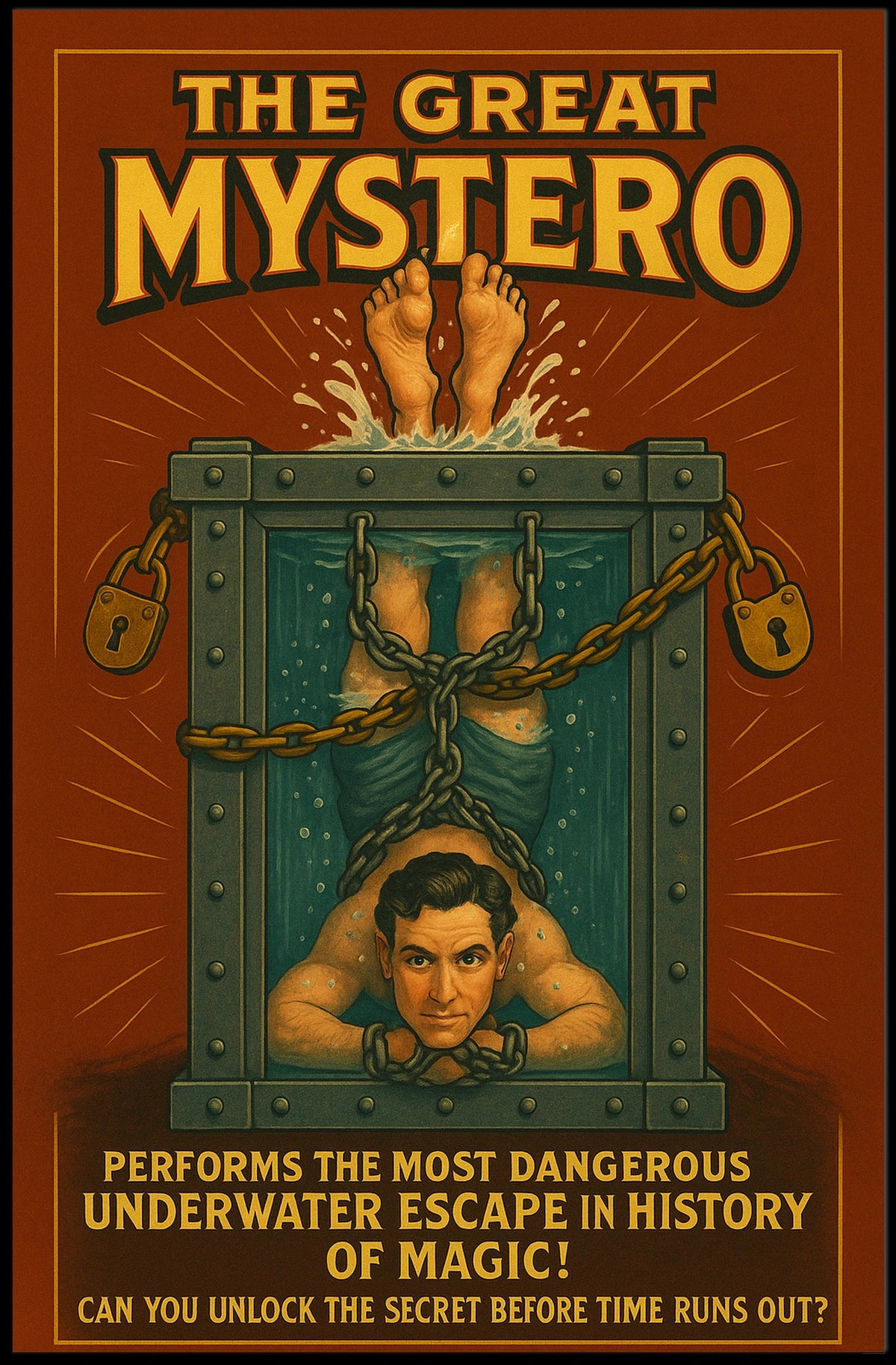 The Great Mystero Underwater Escape Poster