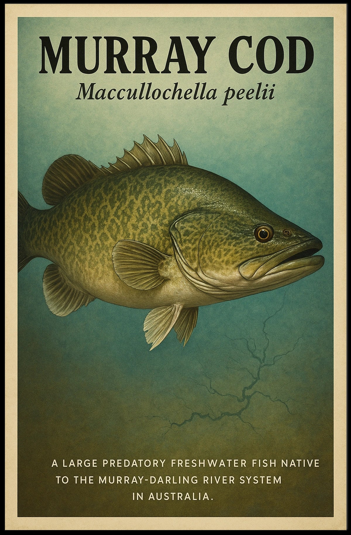 Murray Cod The Mighty Predator of Australia Poster