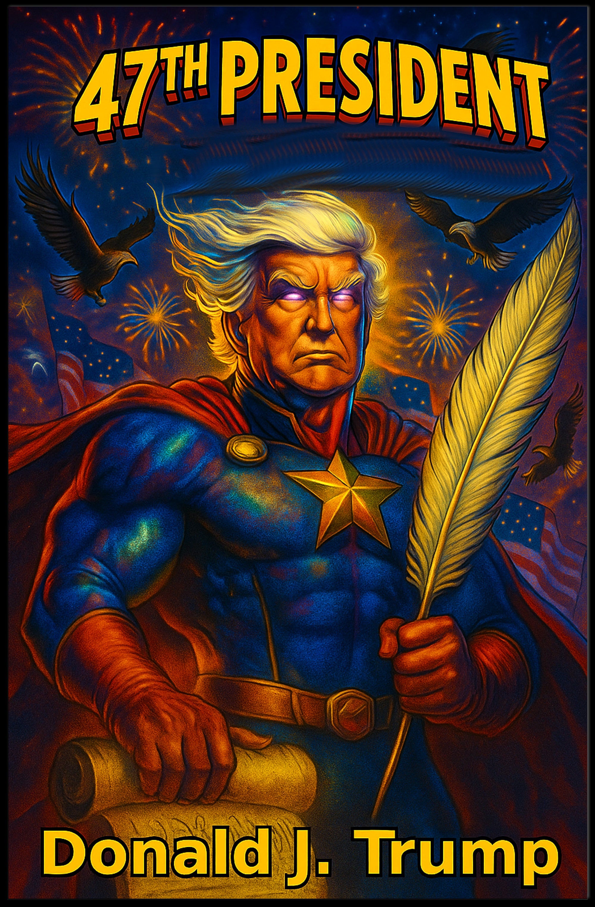 Donald Trump 47th President The Presidential Chronicles Poster PosterGoat