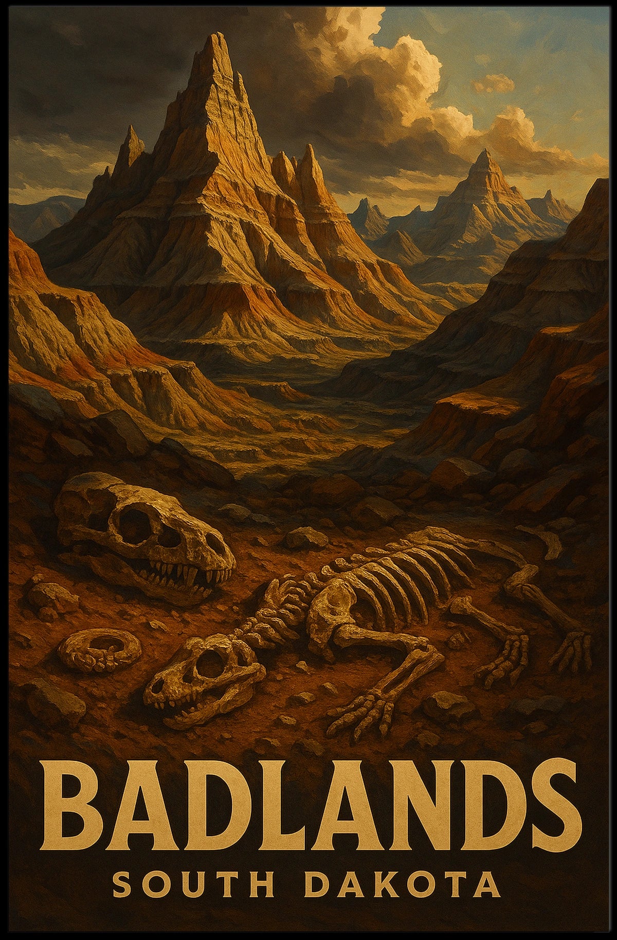 Badlands Of South Dakota Poster