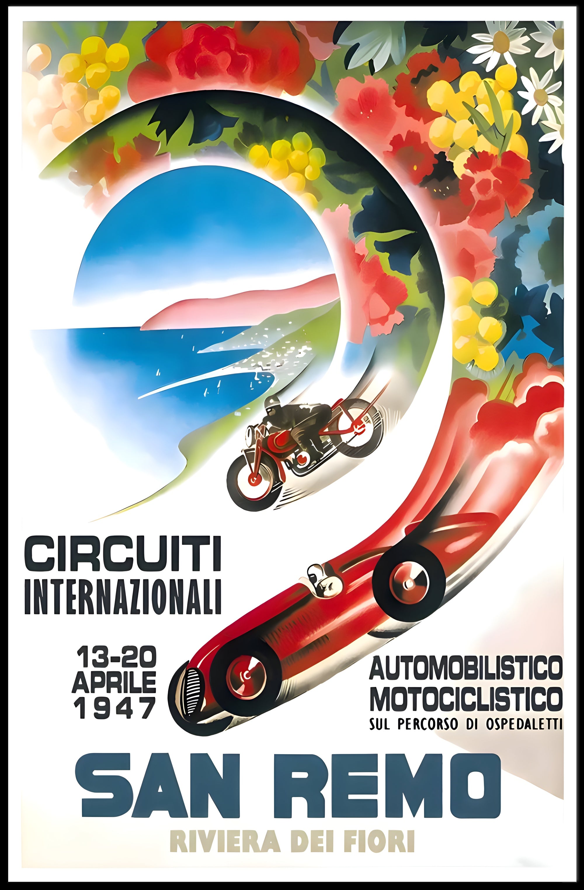 International Circuits in San Remo Poster