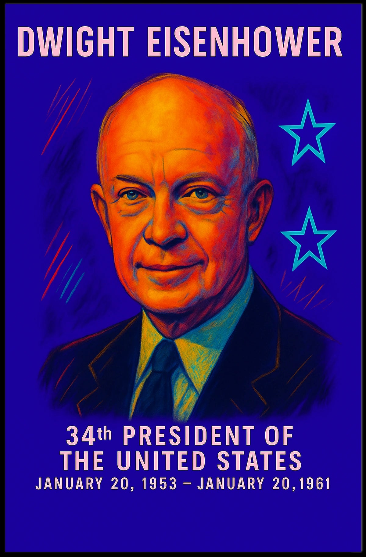 Dwight Eisenhower 34th President Poster