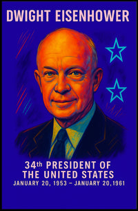 Dwight Eisenhower 34th President Poster