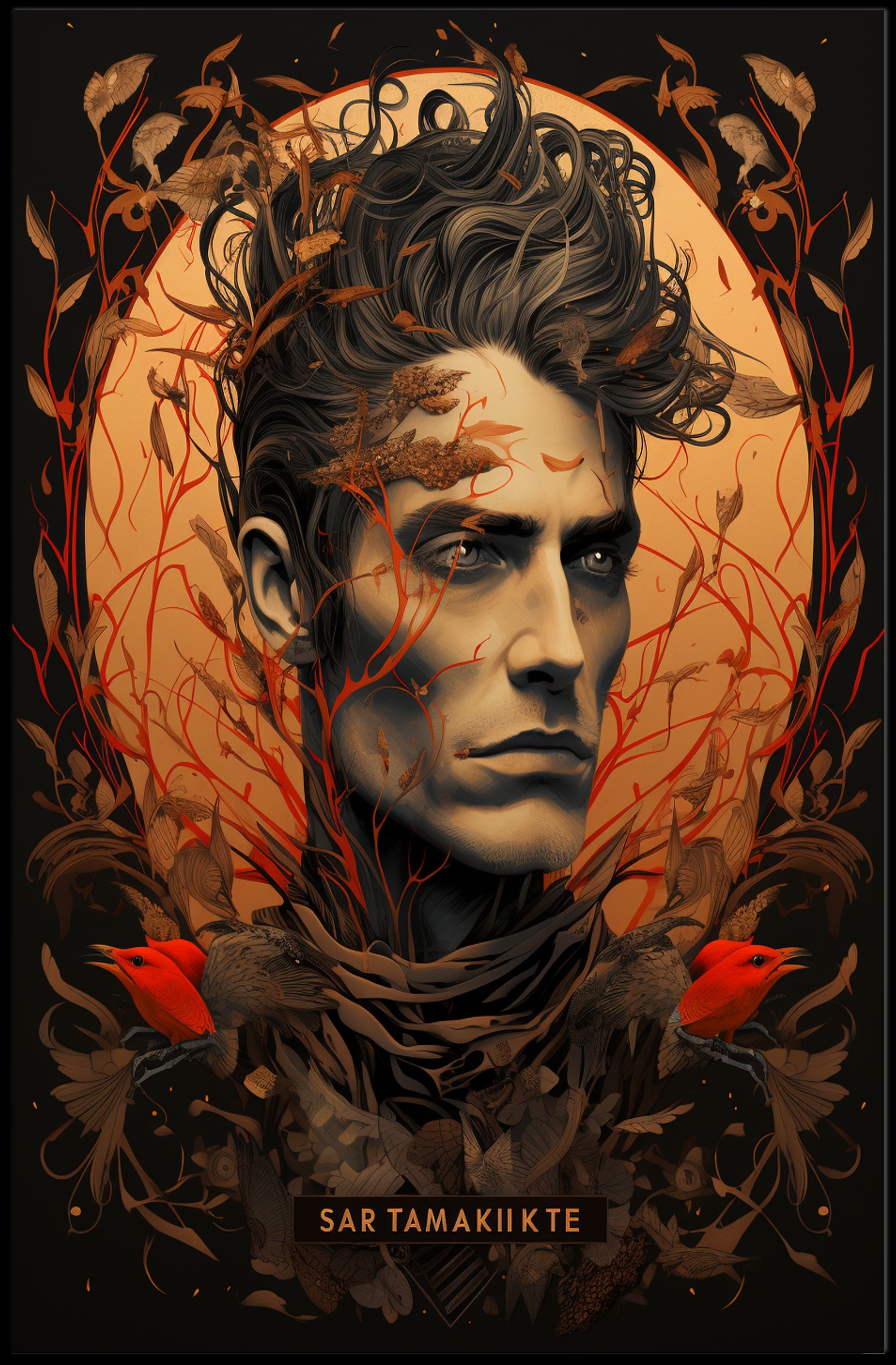 Sar Tamakiikte Enigmatic Portrait Poster
