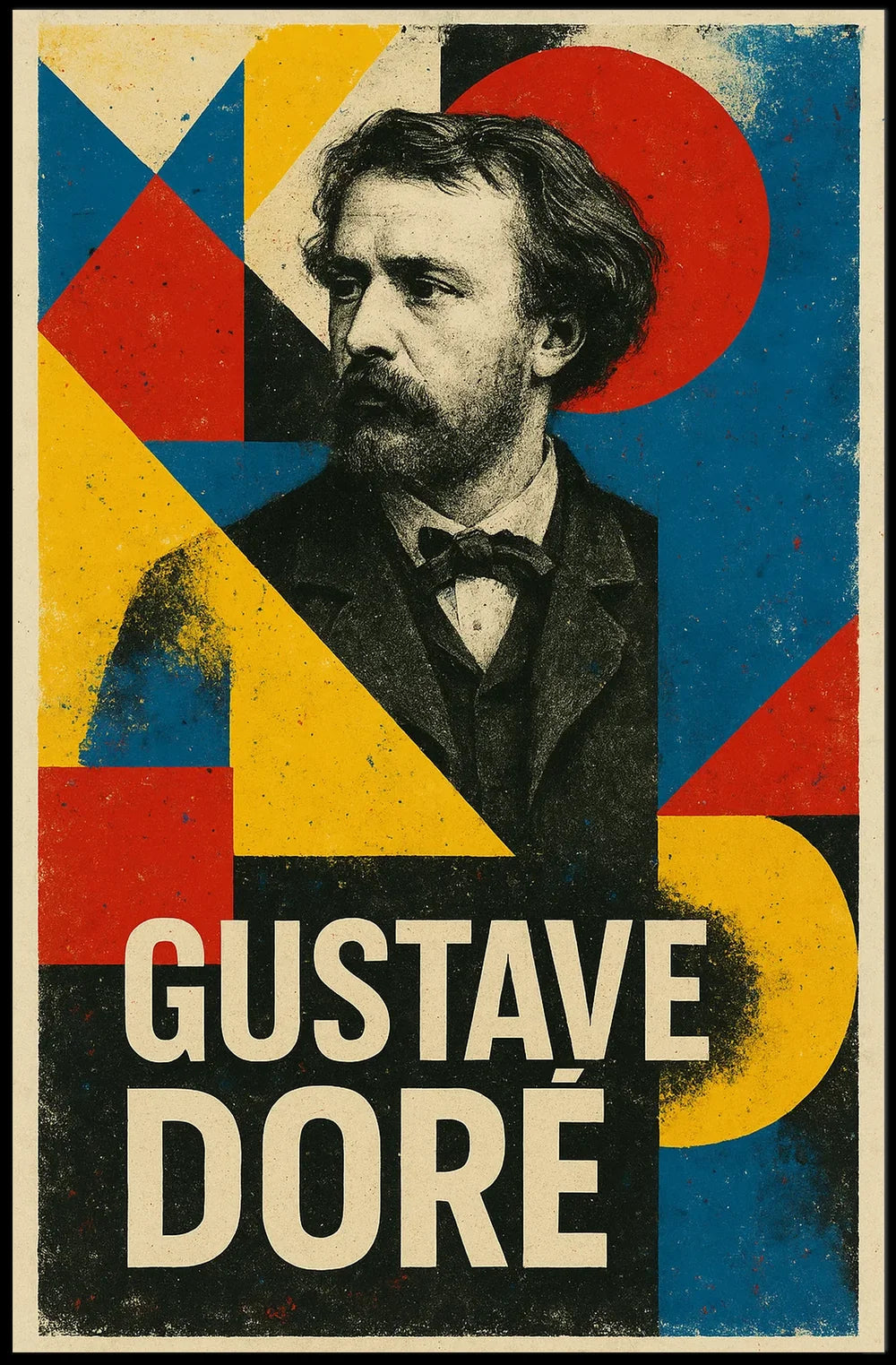 Vintage Car and Retro Attire Art Poster